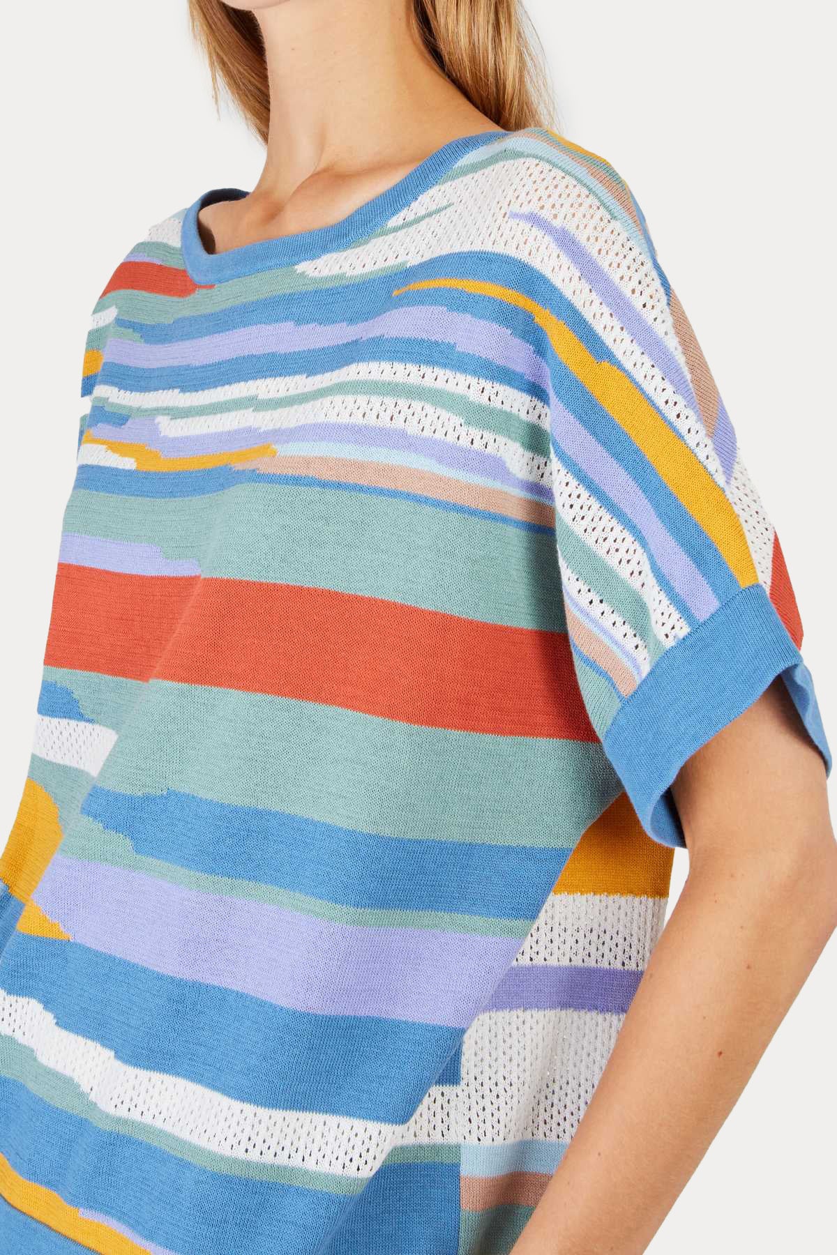 Rene Derhy Effie Geniş Kesim Lazer Delikli Triko