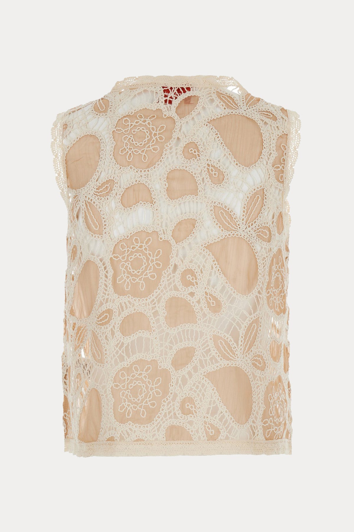 Rene Derhy Beaulieu Dantel Nakışlı Bluz