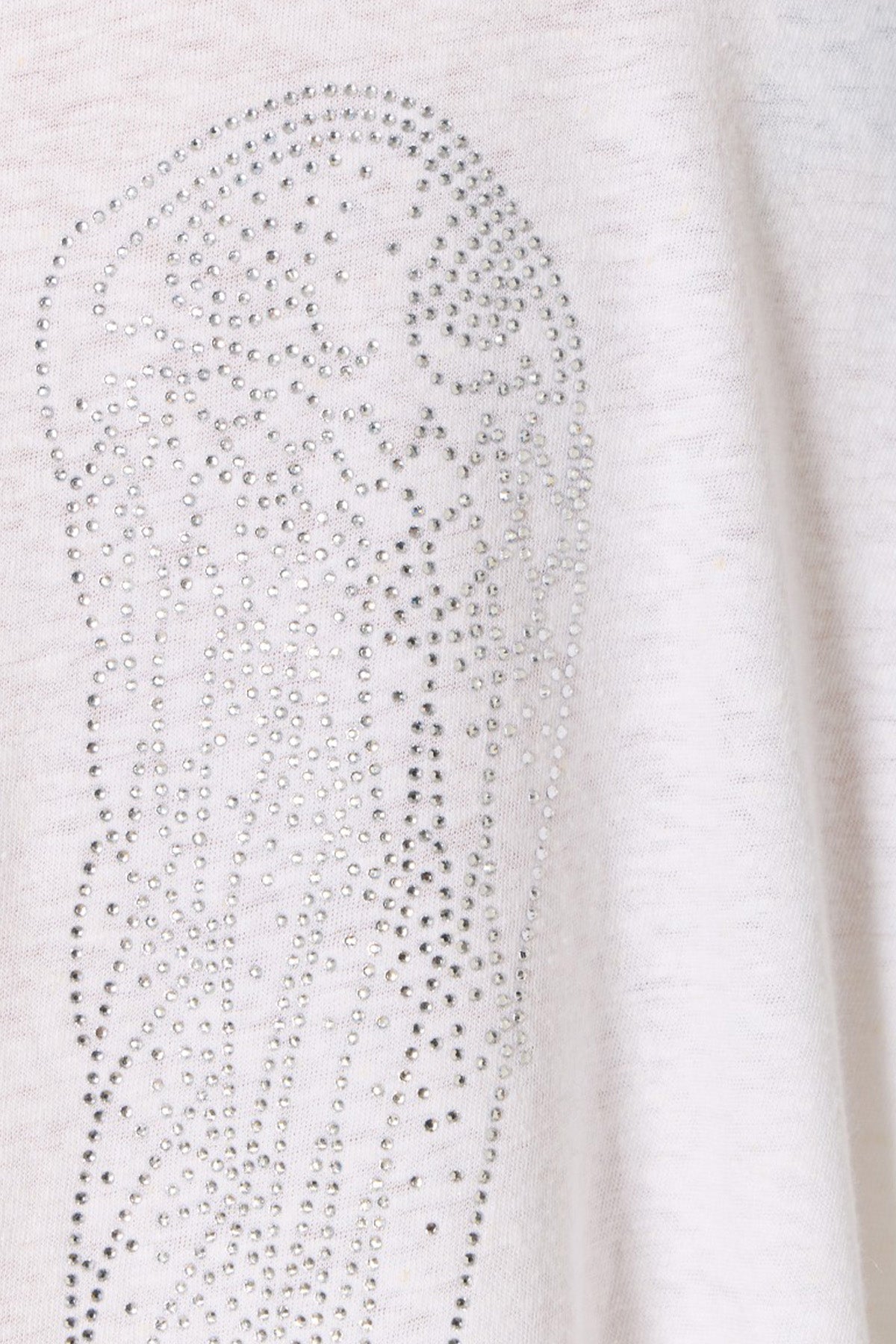 Berenice Tevaailes Kanat Desenli V Yaka Keten T-shirt