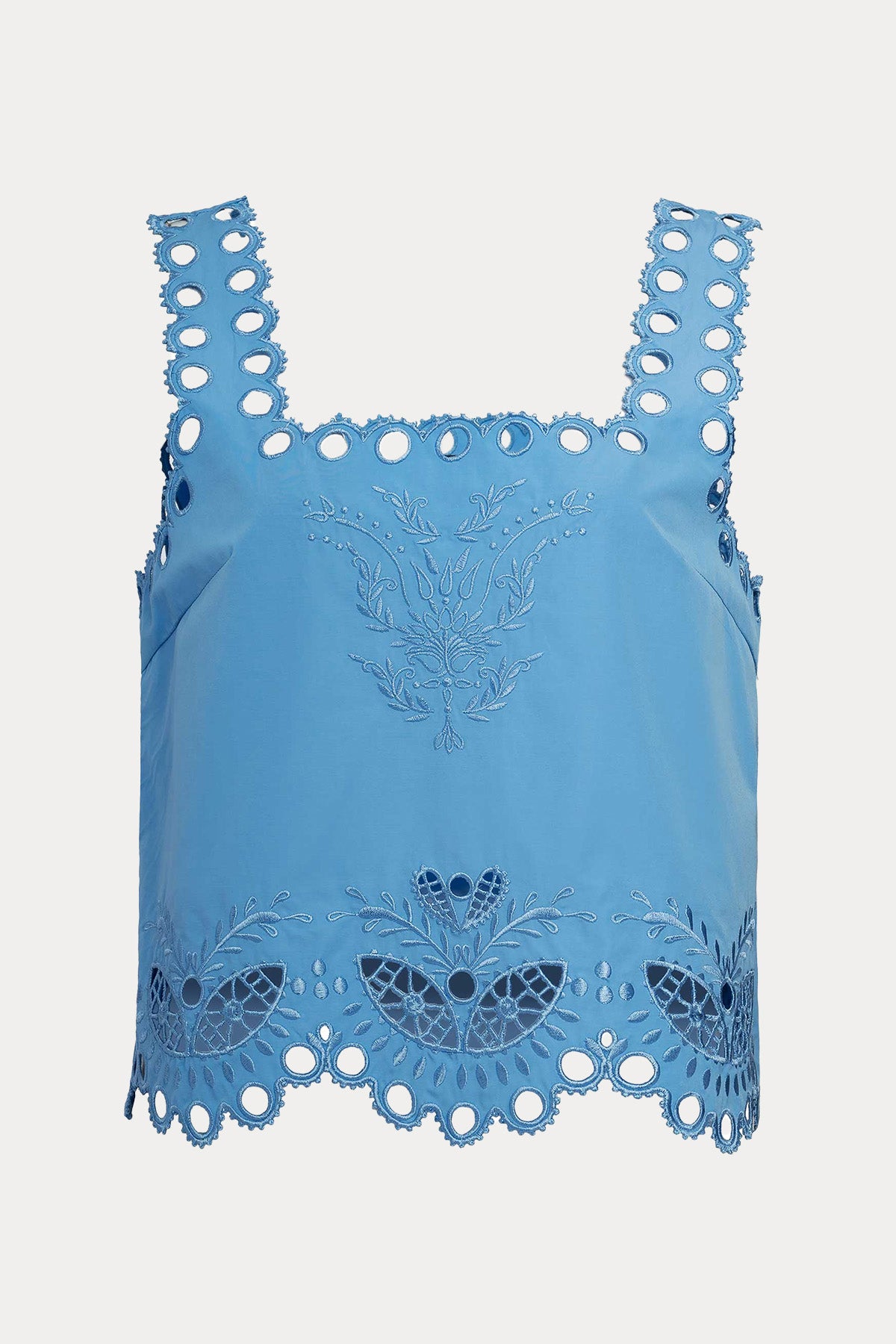 Berenice Ctista Regular Fit Dantel Nakış Crop Bluz