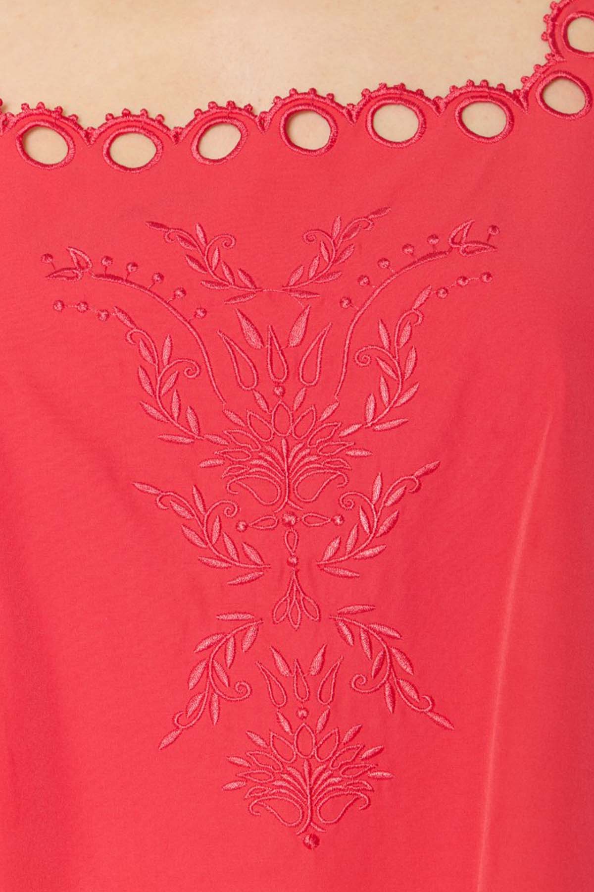 Berenice Rizzy Regular Fit Dantel Nakış Mini Elbise