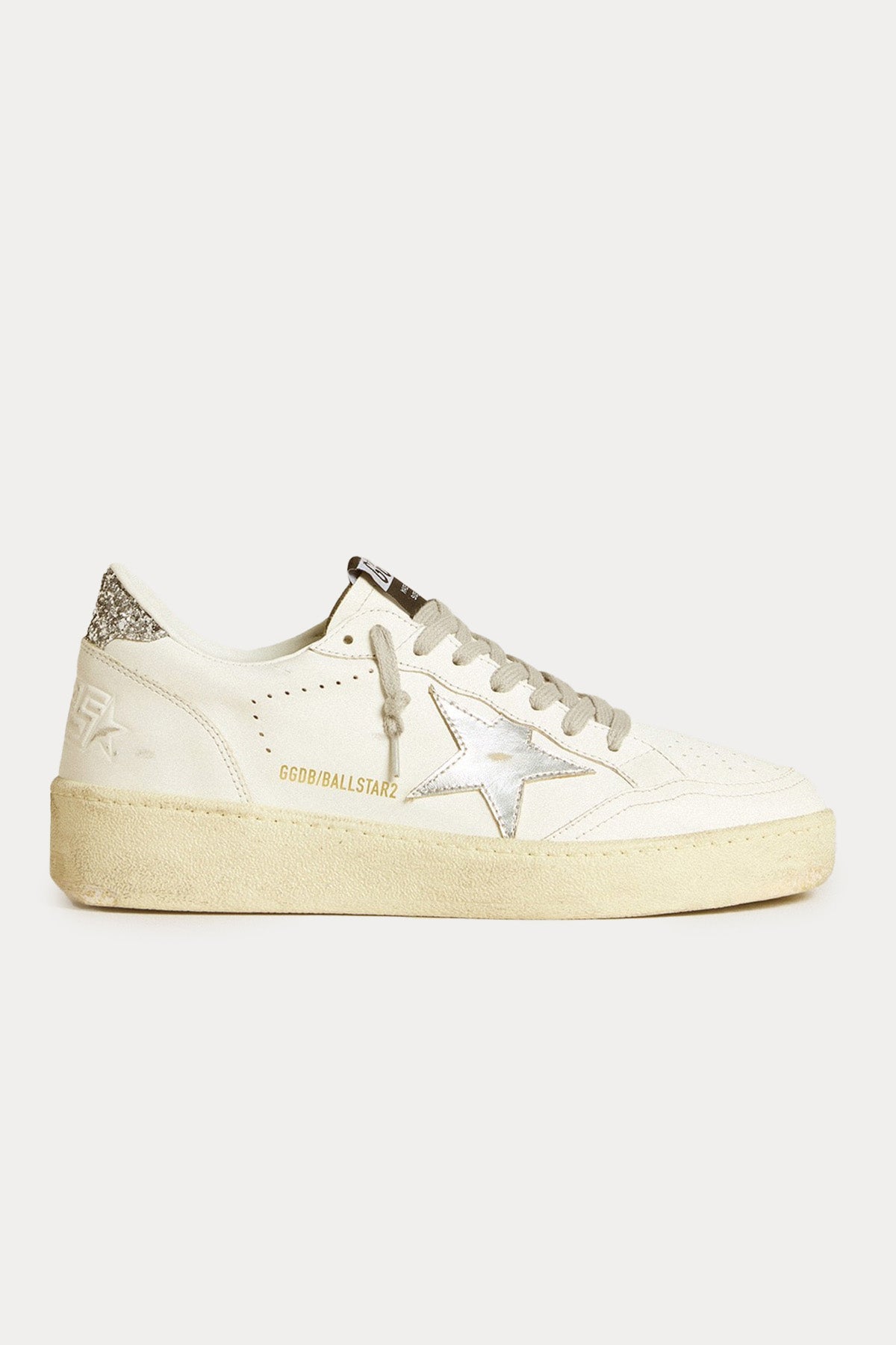 Golden Goose Ball-Star Payetli Deri Sneaker Ayakkabı