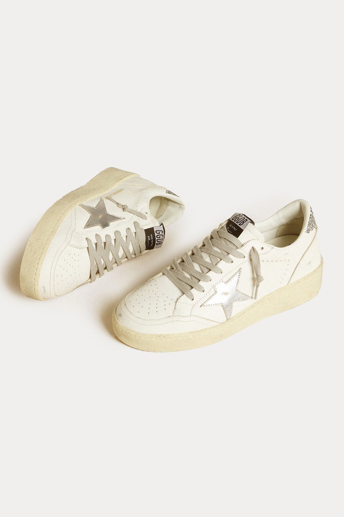 Golden Goose Ball-Star Payetli Deri Sneaker Ayakkabı