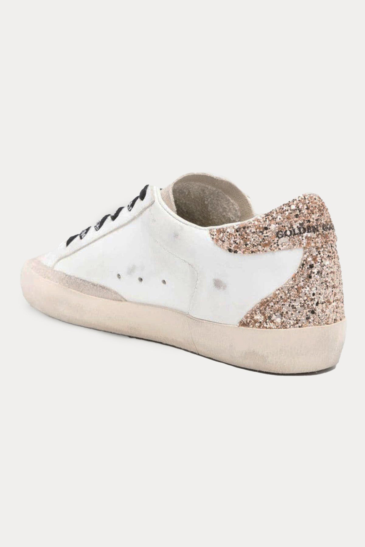 Golden Goose Super-Star Payetli Deri Sneaker Ayakkabı
