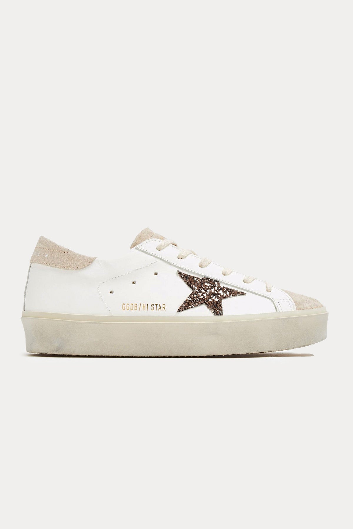 Golden Goose Hi-Star Payetli Süet Sneaker Ayakkabı