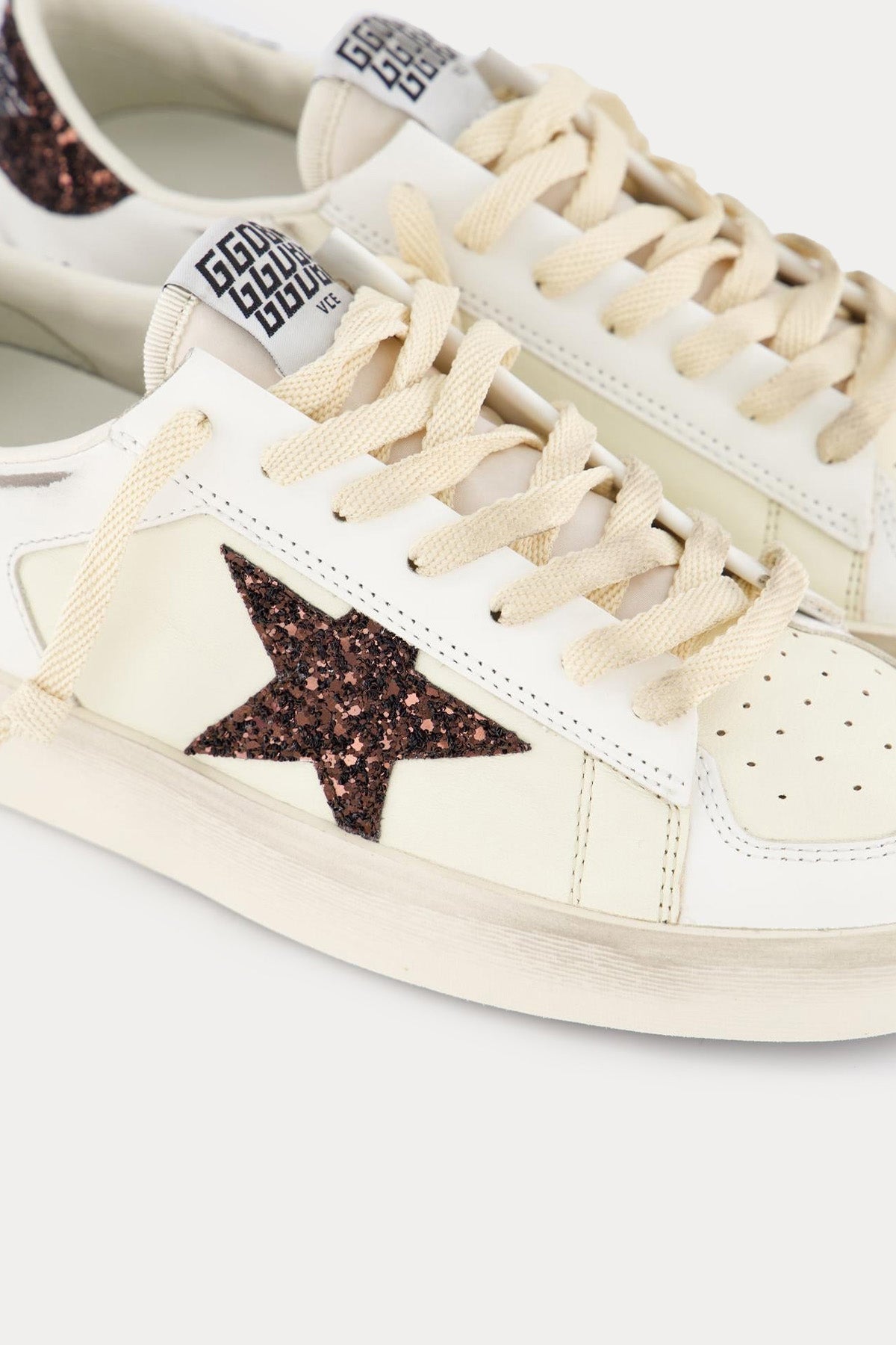 Golden Goose Stardan Payetli Deri Sneaker Ayakkabı