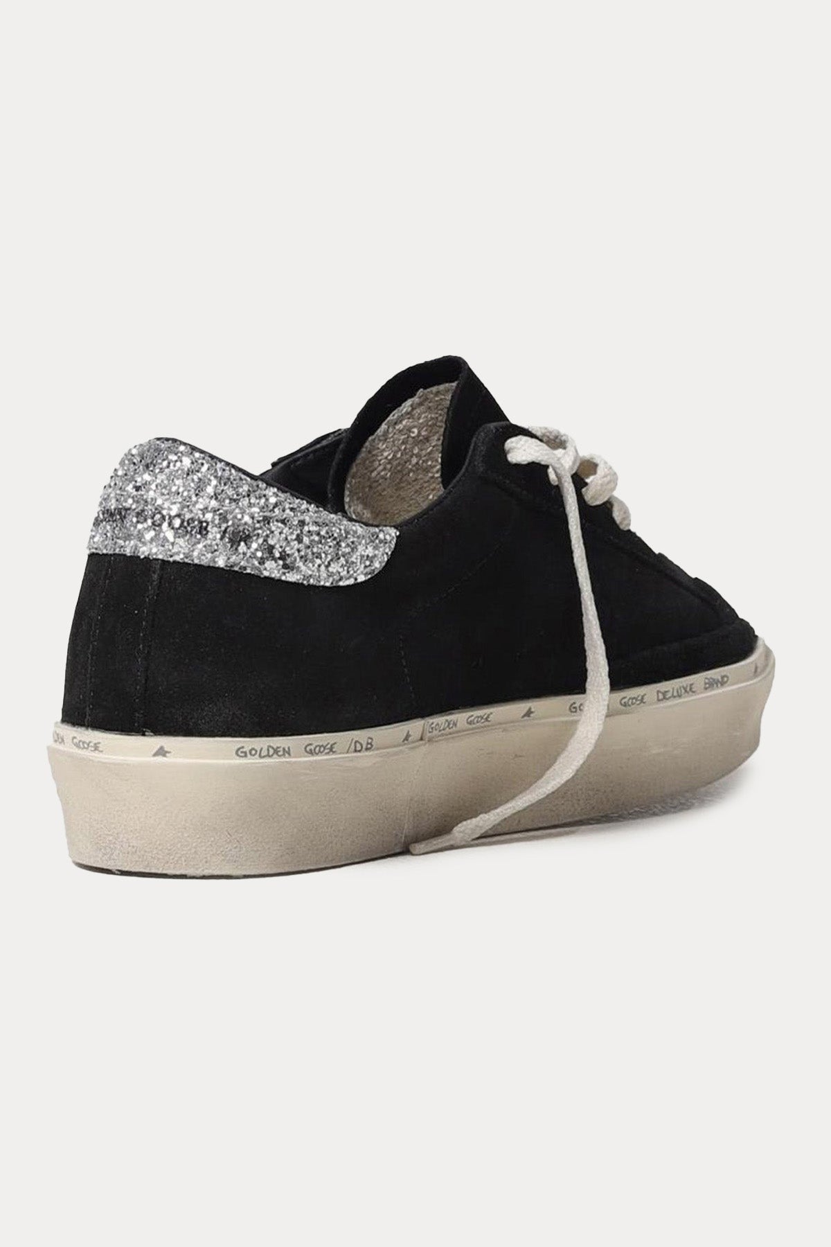 Golden Goose Hi-Star Payetli Süet Sneaker Ayakkabı-Ayakkabı-Libas