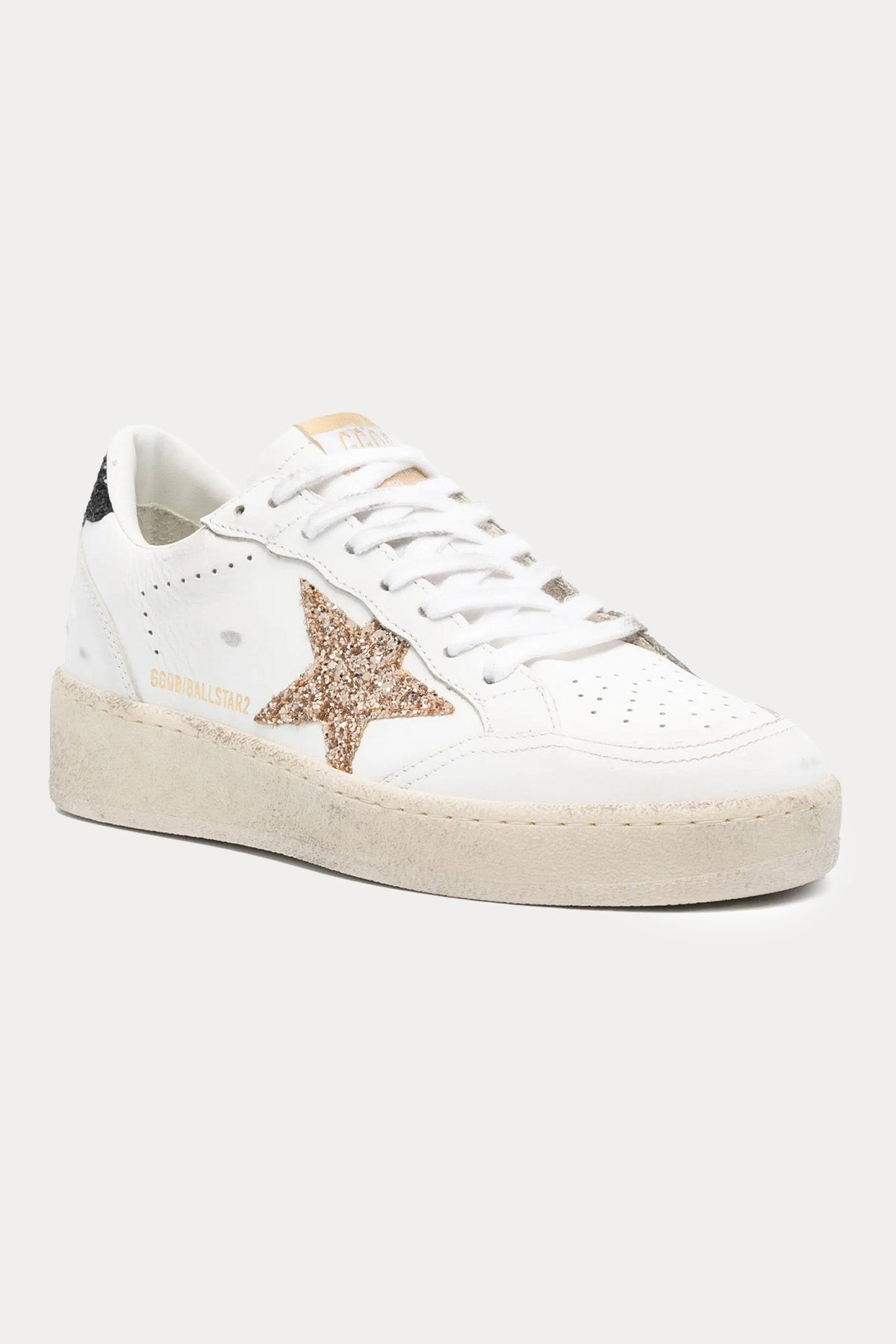 Golden Goose Ball-Star Payetli Deri Sneaker Ayakkabı