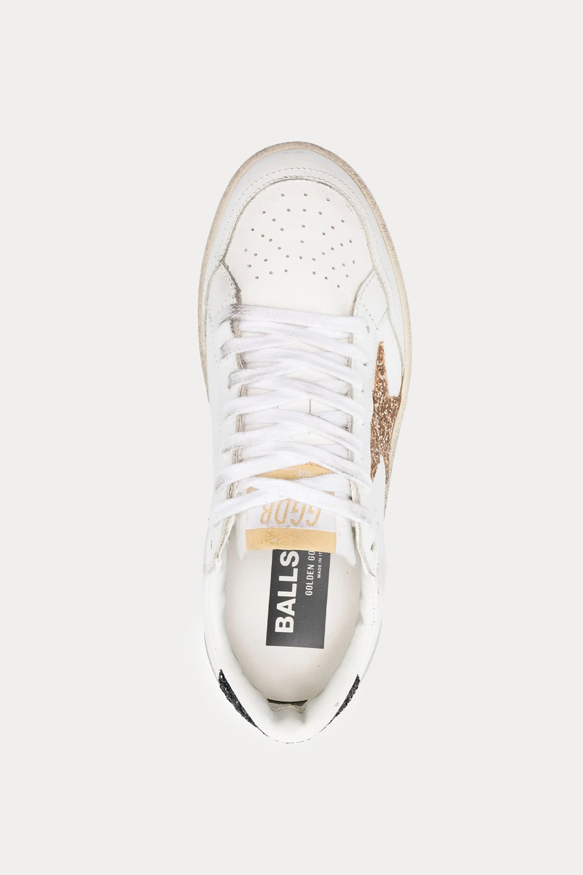 Golden Goose Ball-Star Payetli Deri Sneaker Ayakkabı