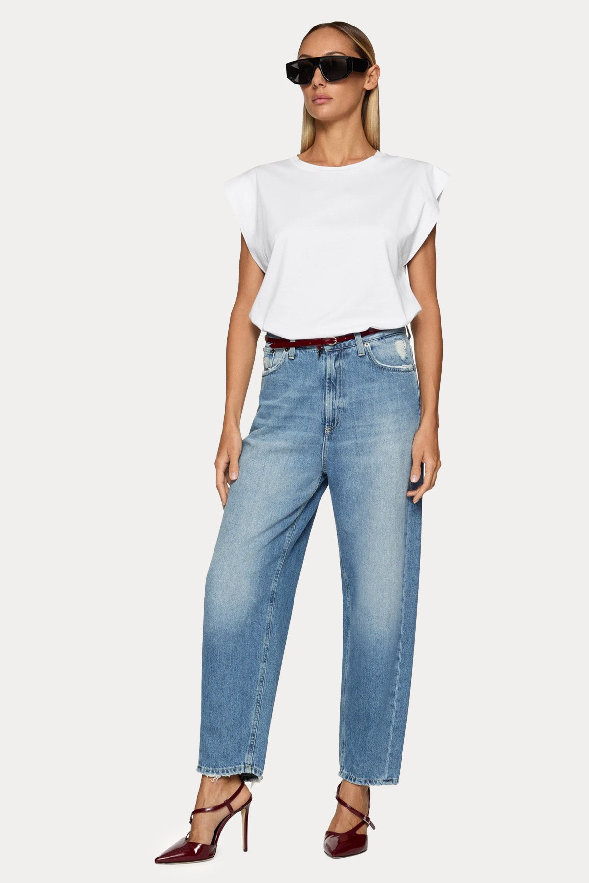 Dondup Bessie Loose Fit Yıkamalı Jeans