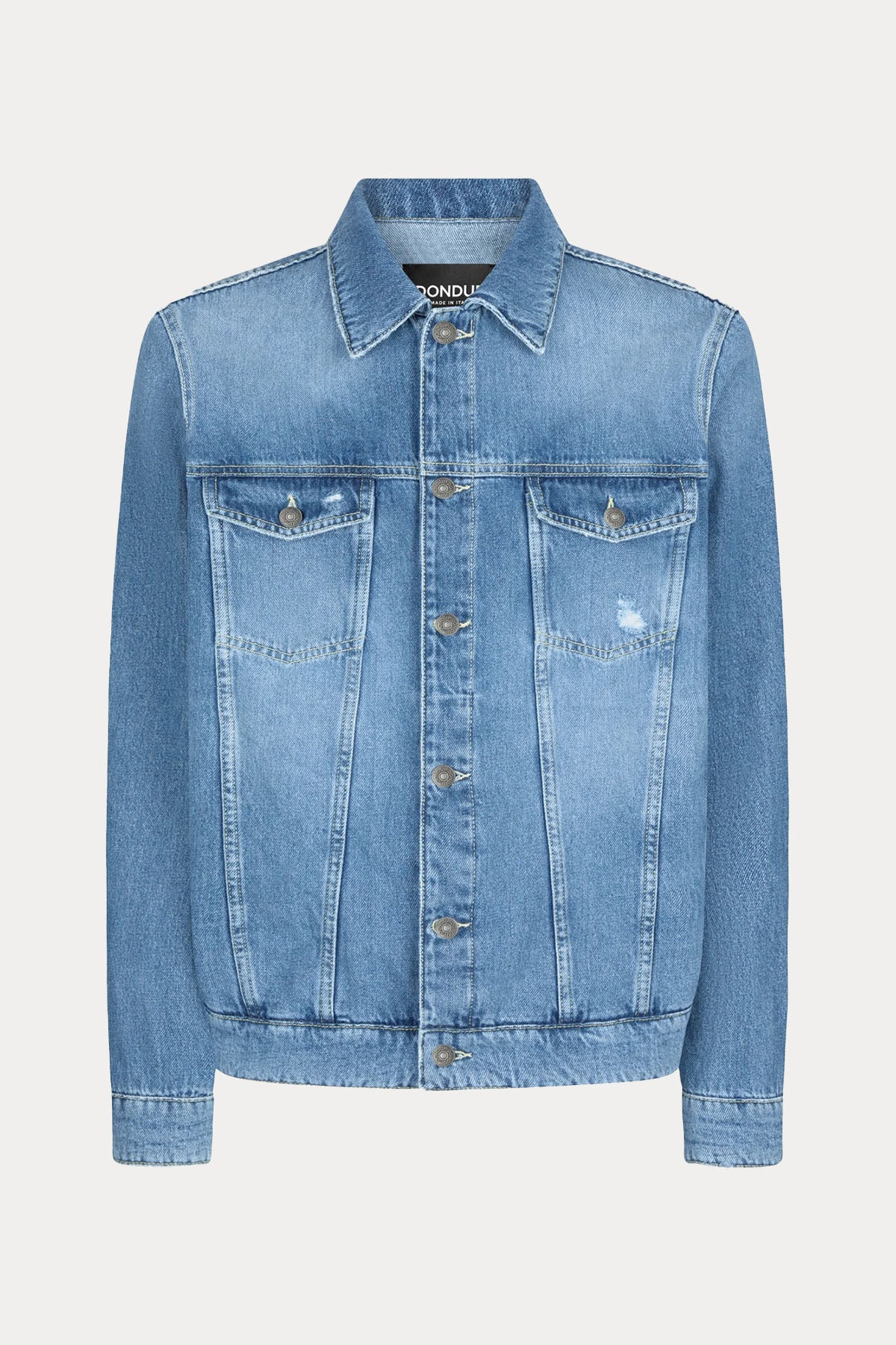 Dondup Slim Fit Yıkamalı Denim Ceket