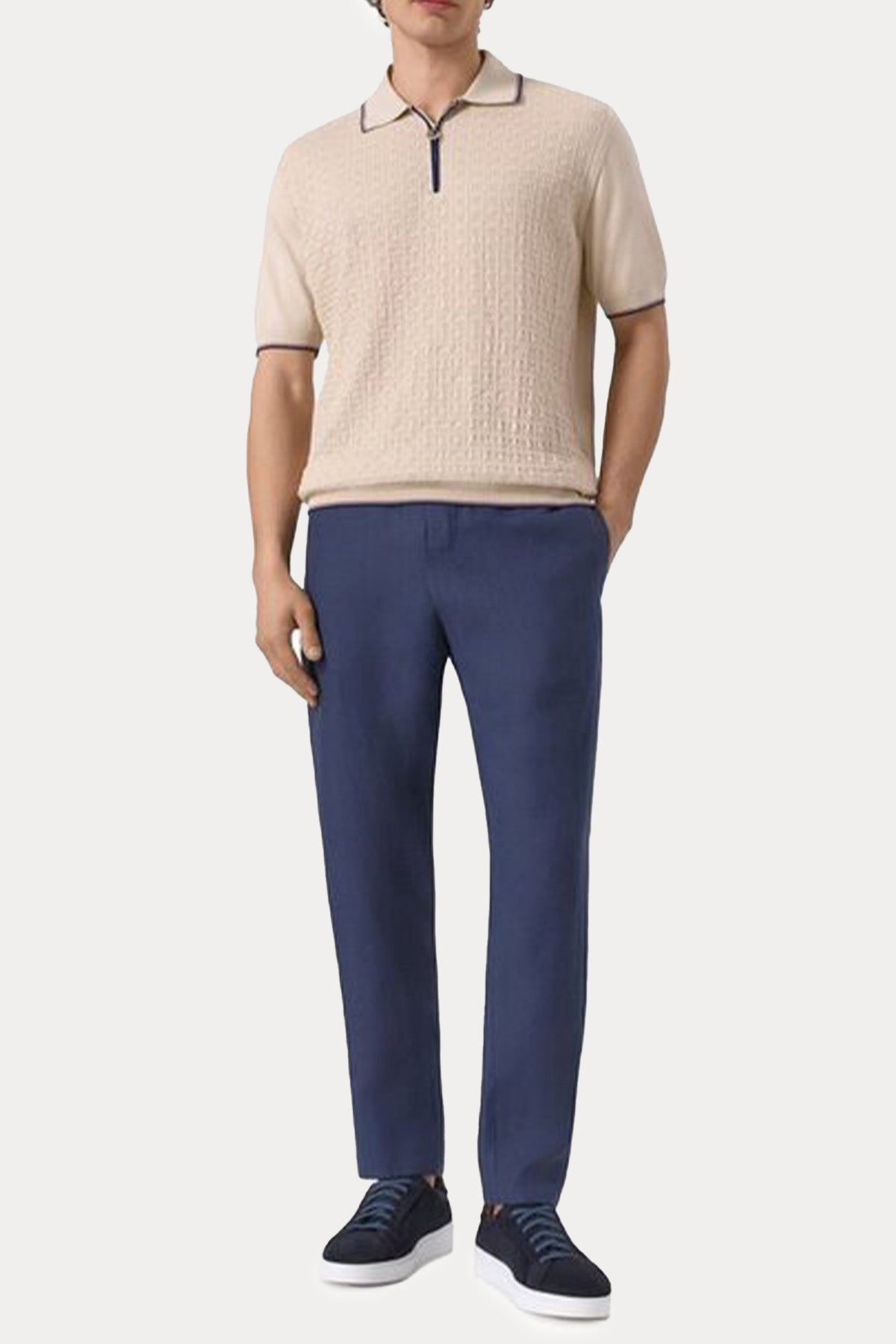 Dondup Regular Fit Beli Lastikli Keten Jogger Pantolon