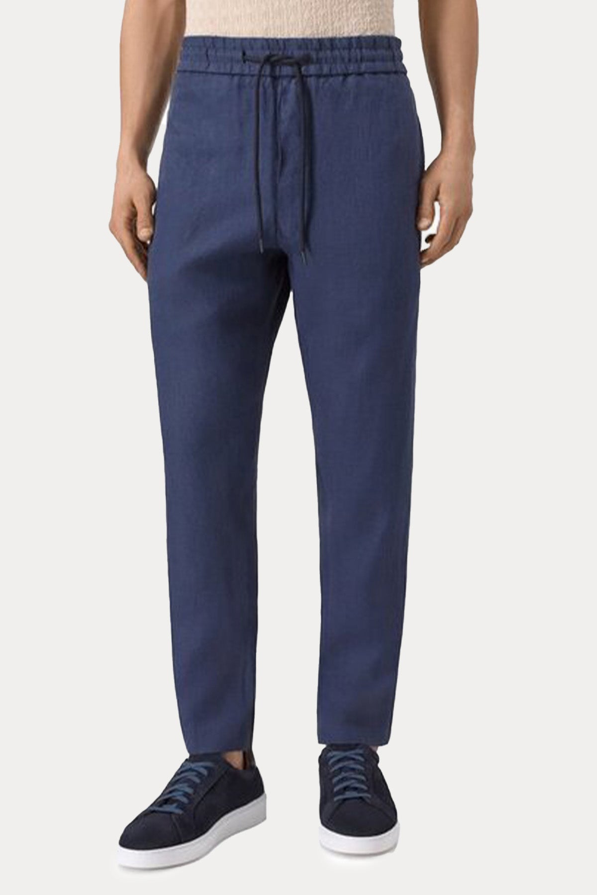 Dondup Regular Fit Beli Lastikli Keten Jogger Pantolon