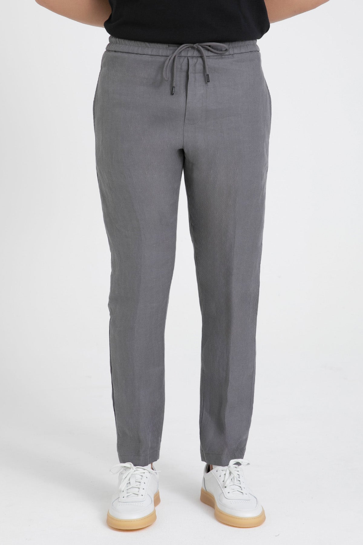 Dondup Regular Fit Beli Lastikli Keten Jogger Pantolon