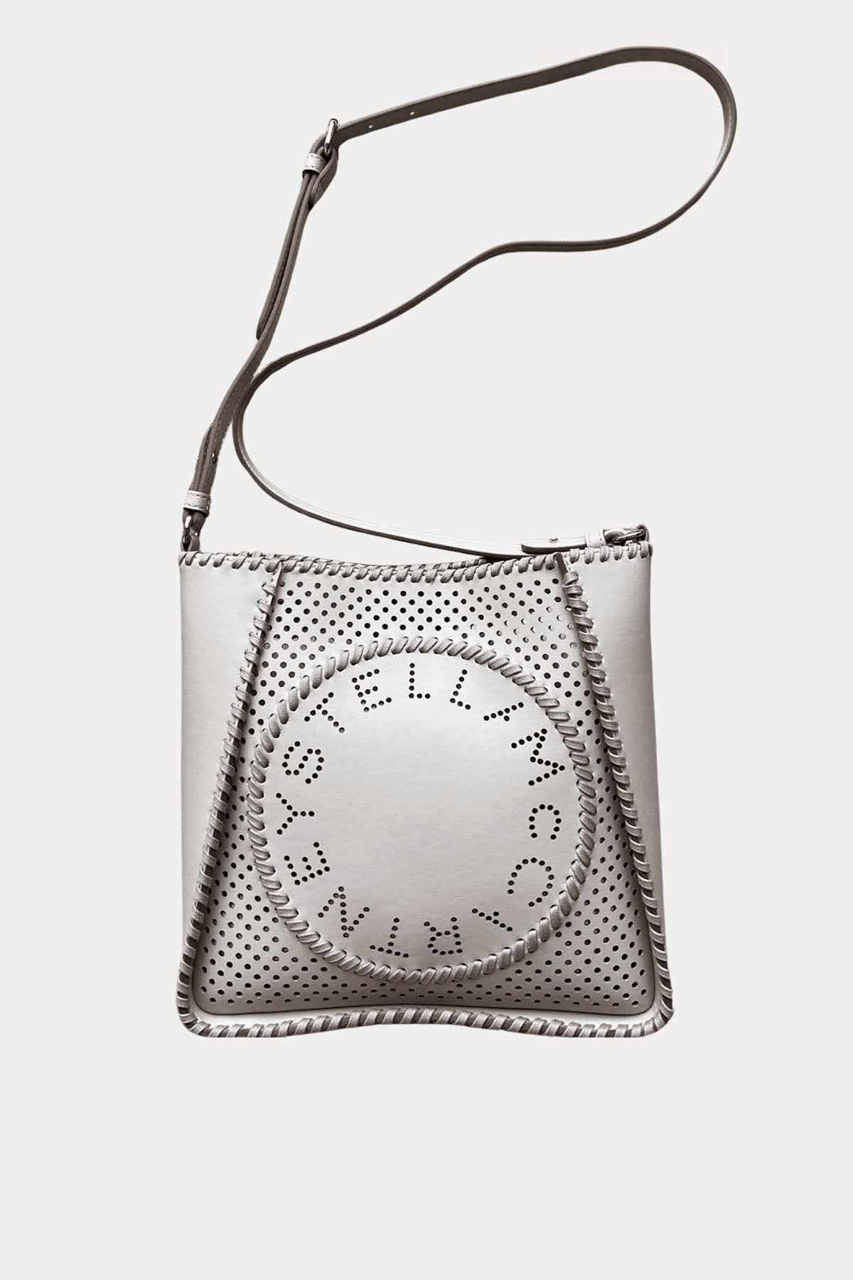 Stella Mccartney Crossbody Lazer Kesim Delikli Omuz Çantası