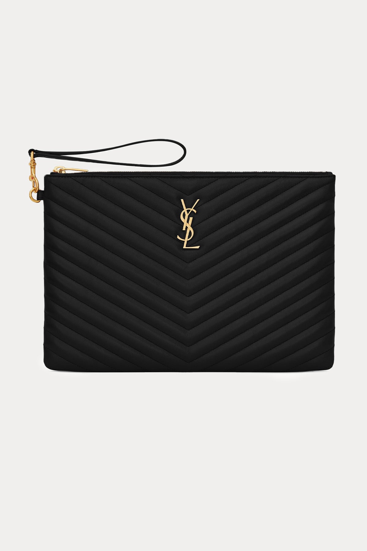 Saint Laurent Cassandre Medium Deri Clutch Çanta