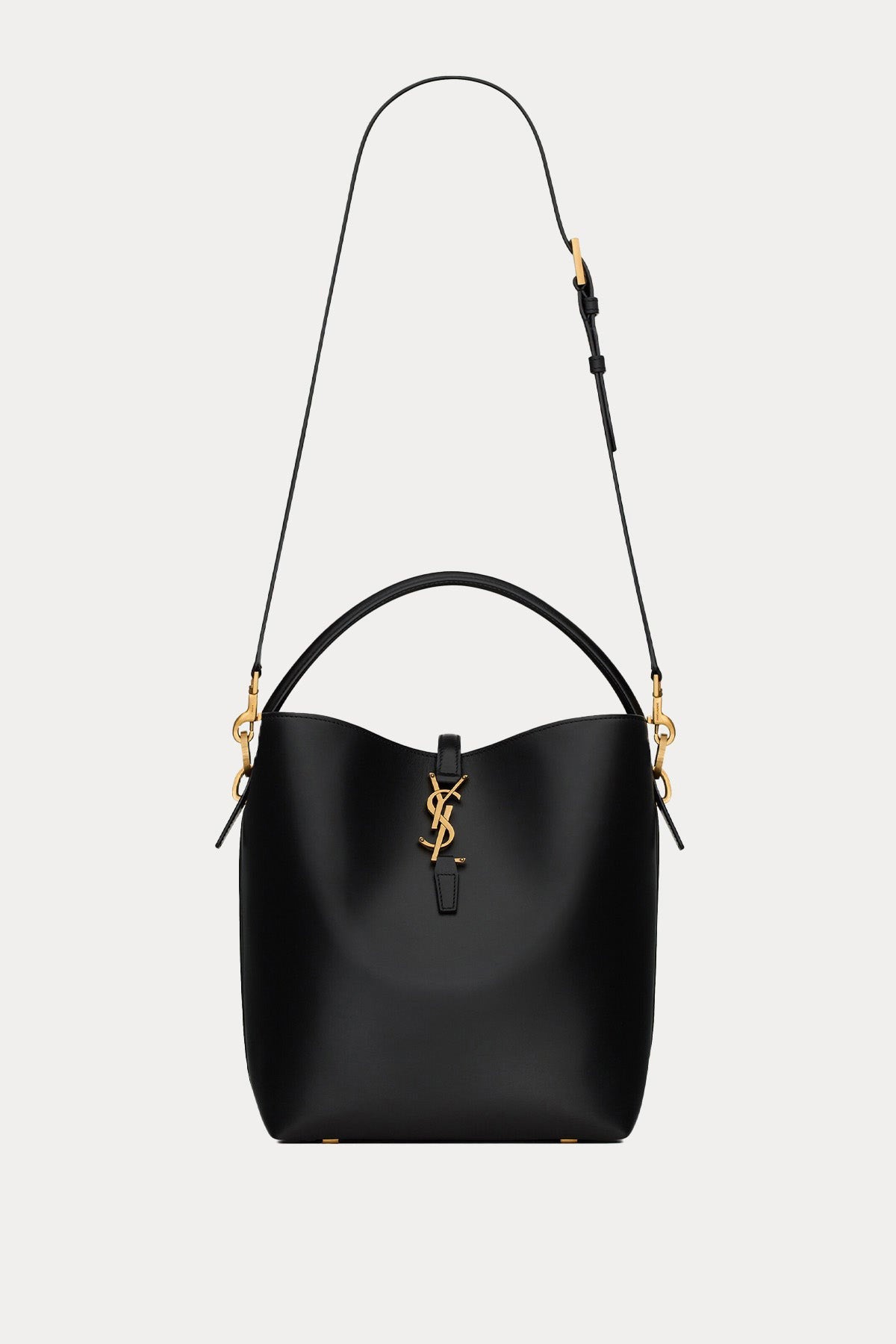 Saint Laurent Logolu Medium Deri Omuz Çantası
