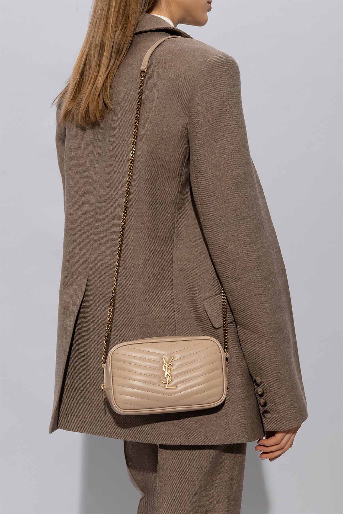 Saint Laurent Zincir Askılı Mini Deri Omuz Çantası