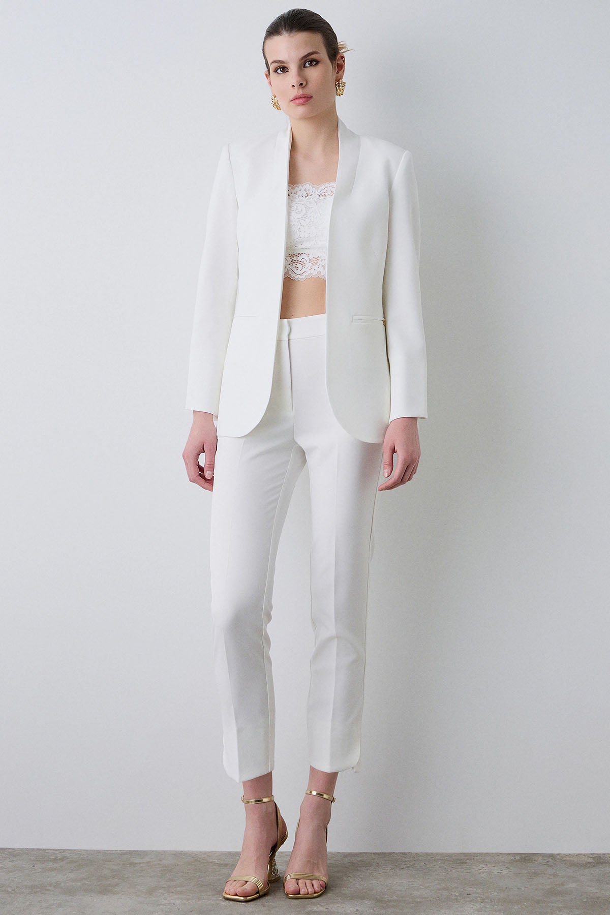 Bsb Slim Fit Beli Lastikli Yandan Cepli Pantolon