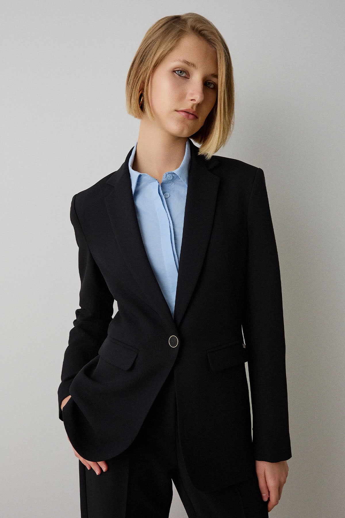 Bsb Regular Fit Tek Düğmeli Blazer Ceket