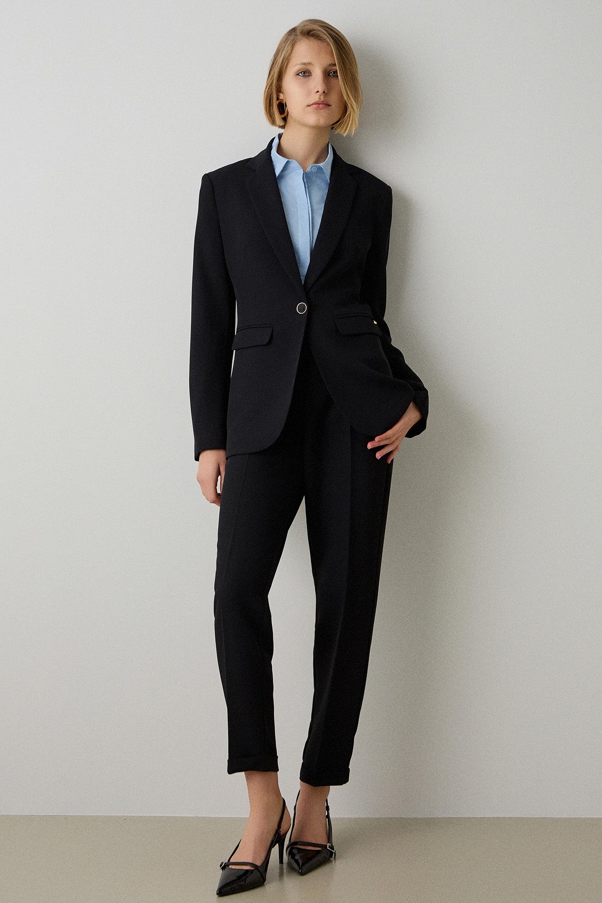 Bsb Regular Fit Tek Düğmeli Blazer Ceket