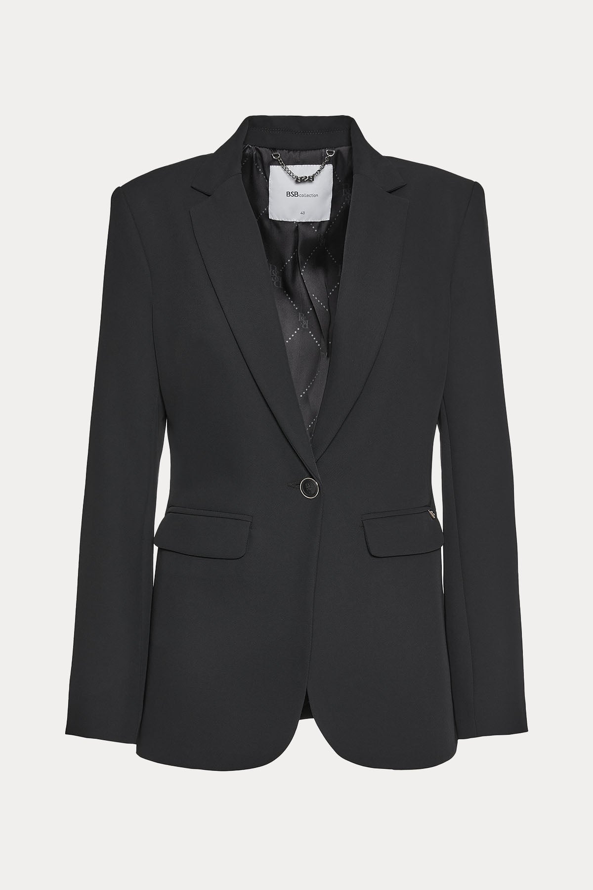 Bsb Regular Fit Tek Düğmeli Blazer Ceket