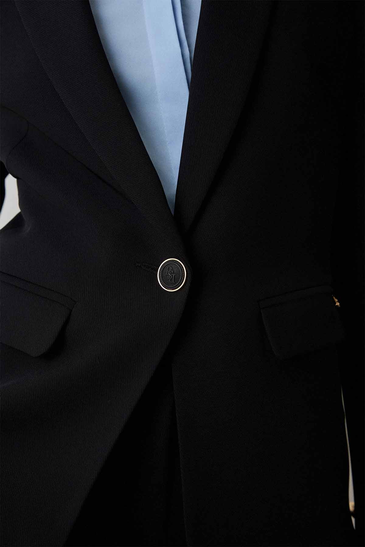 Bsb Regular Fit Tek Düğmeli Blazer Ceket