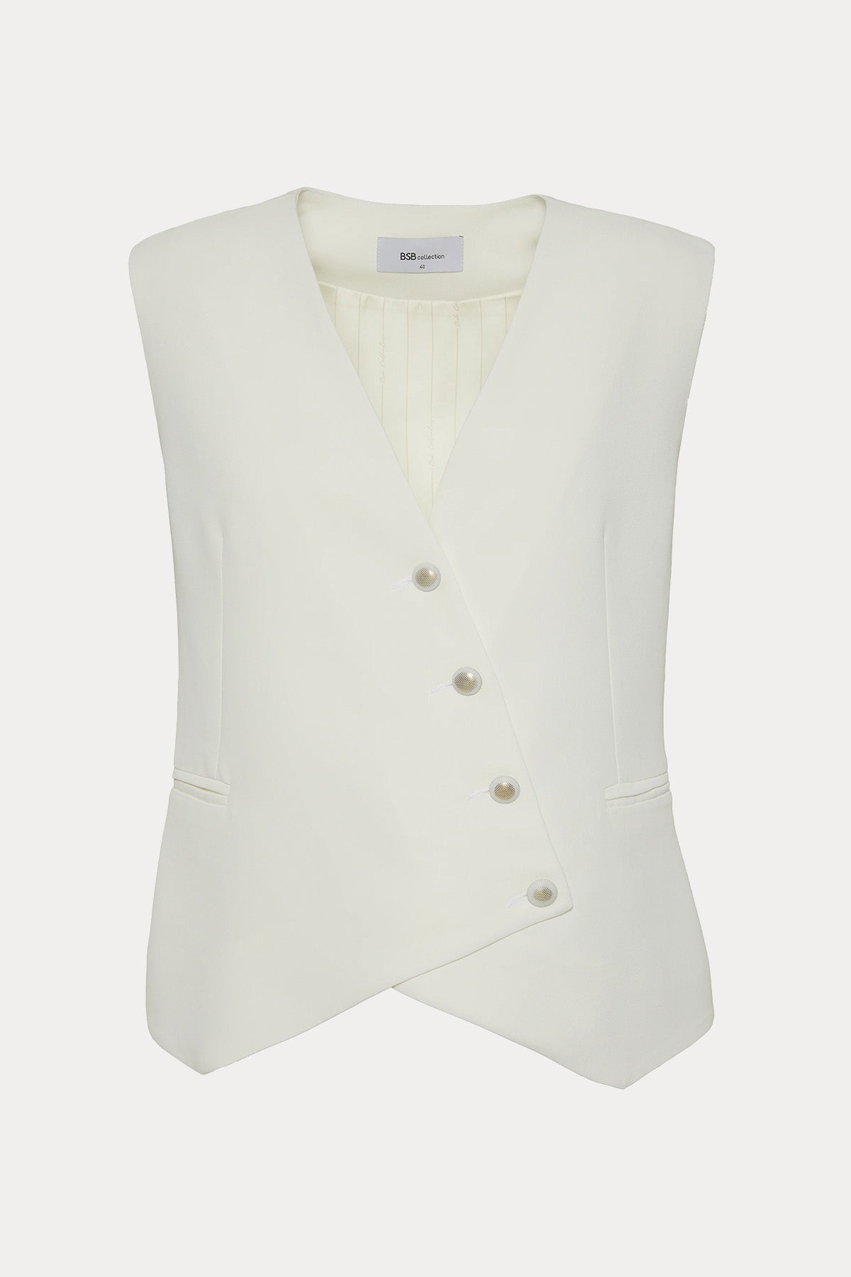 Bsb Regular Fit Kruvaze Yelek