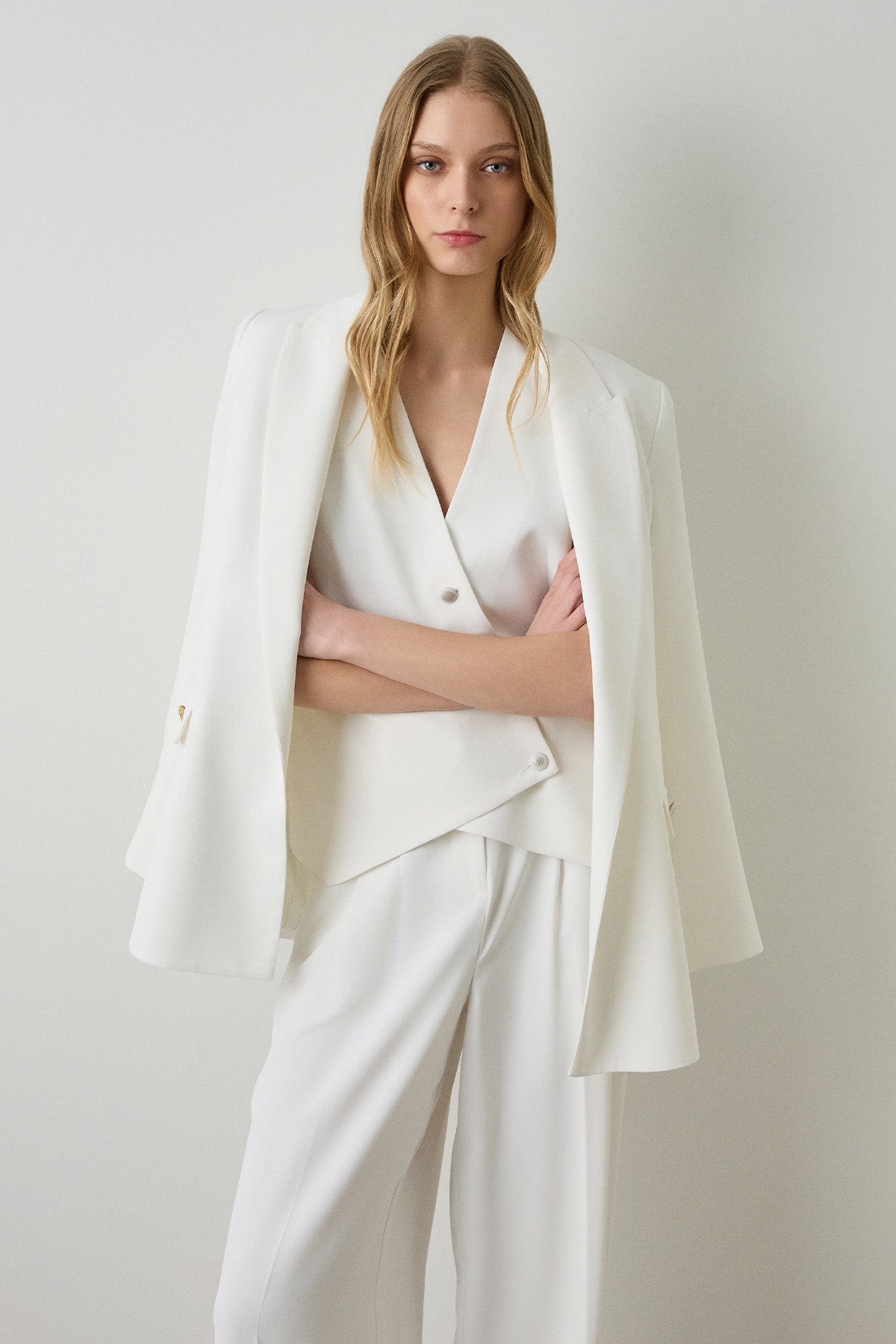 Bsb Regular Fit Kruvaze Yelek