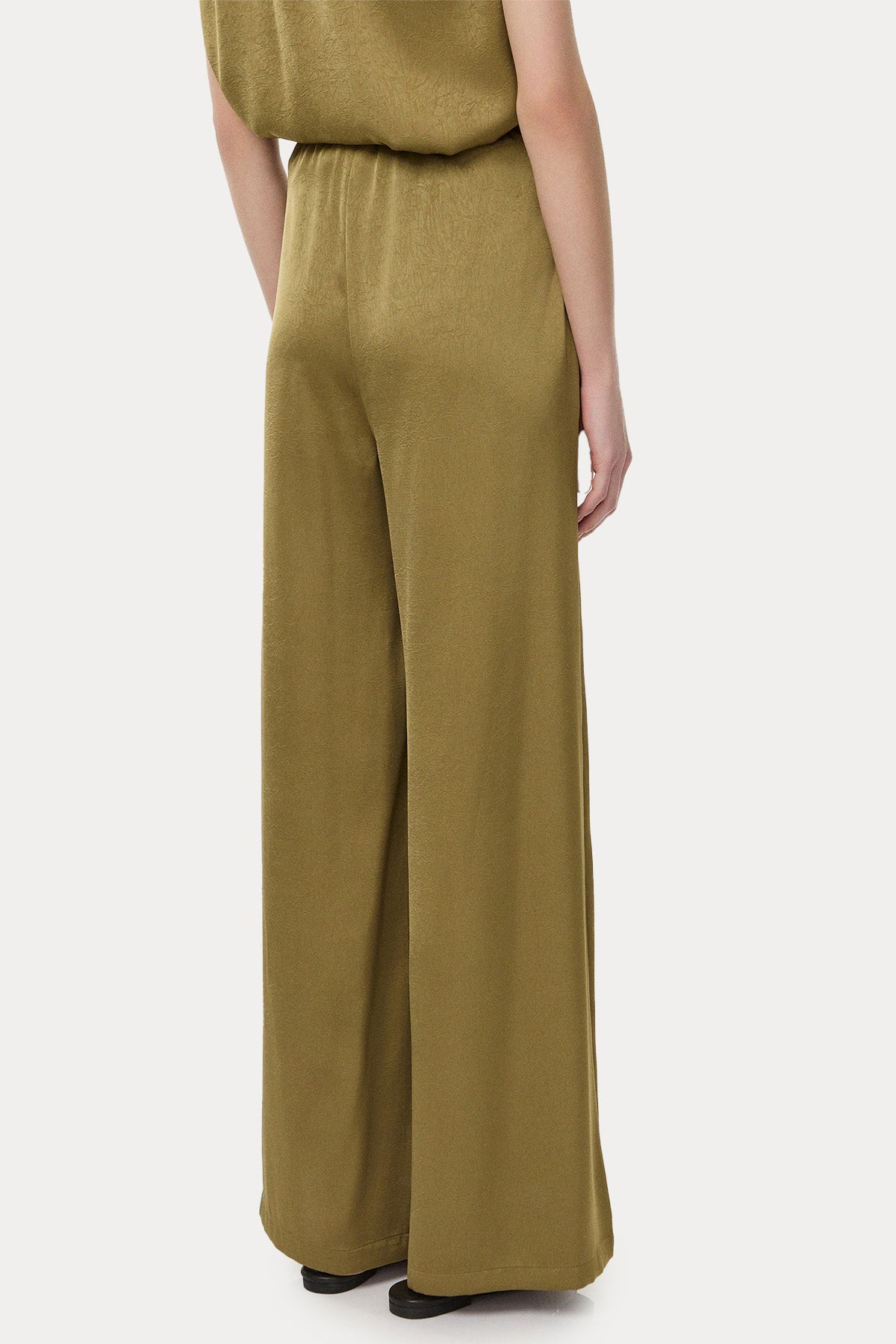 Bsb Regular Fit Yüksek Bel Desenli Pantolon