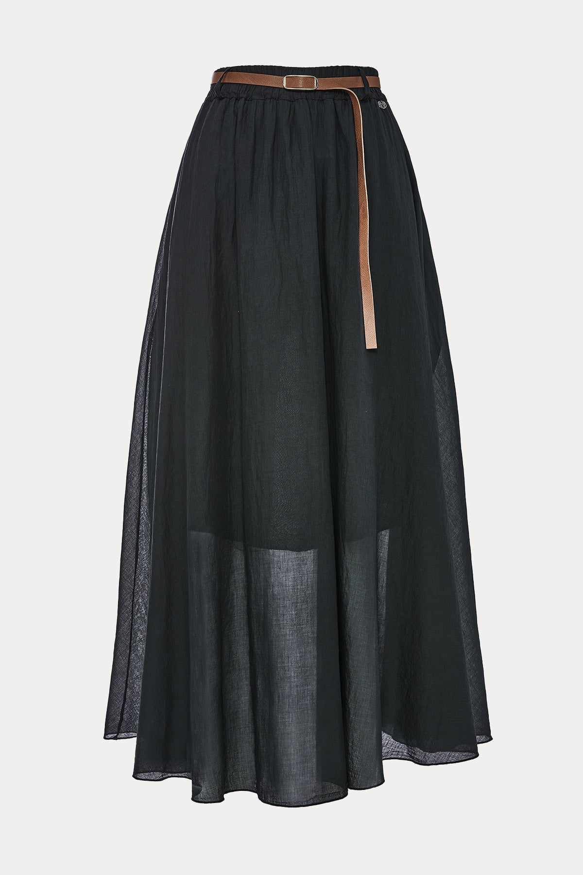 Bsb Regular Fit Beli Lastikli Kemerli Maxi Etek