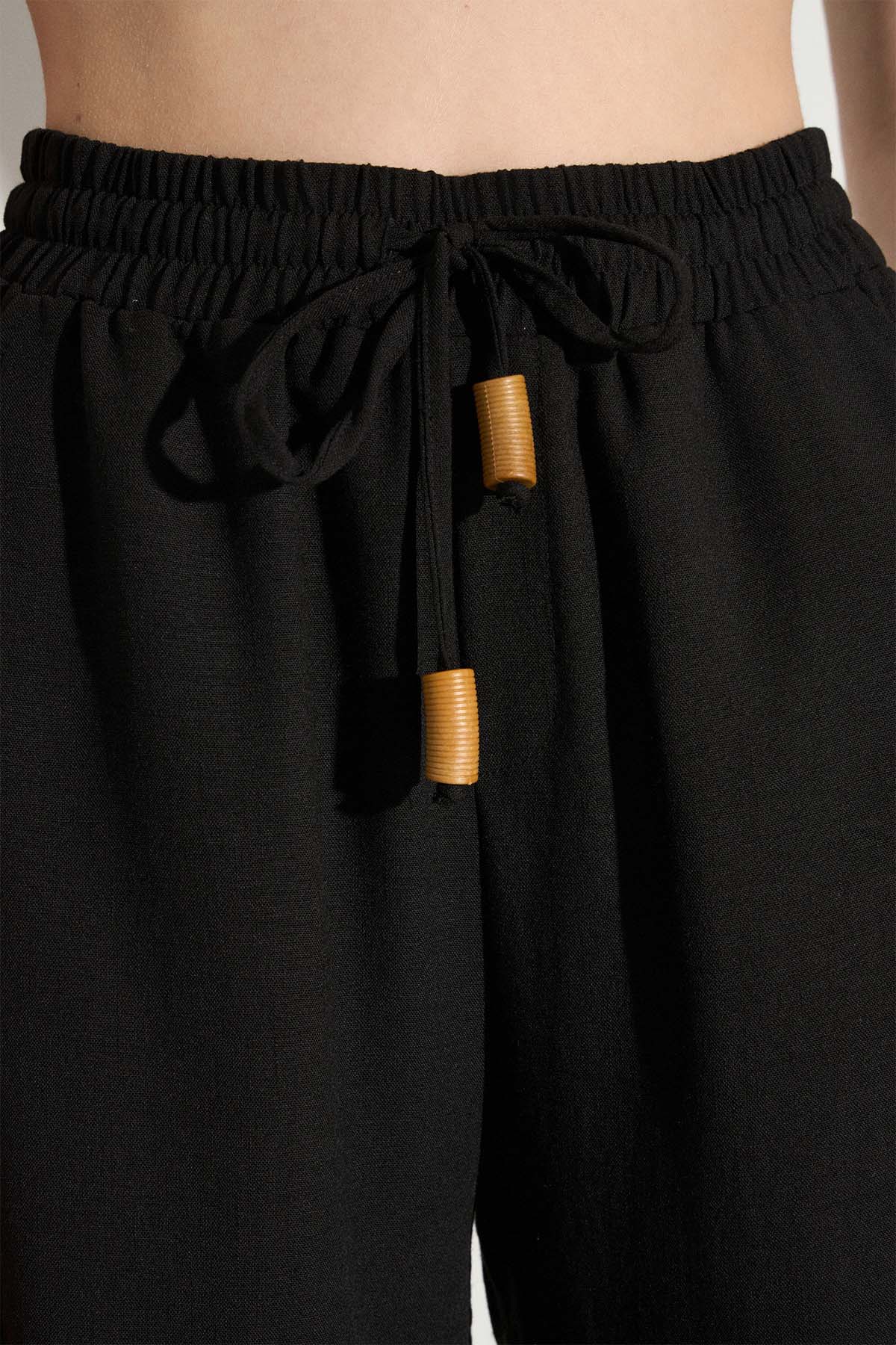 Bsb Relaxed Fit Beli Lastikli Yandan Cepli Pantolon