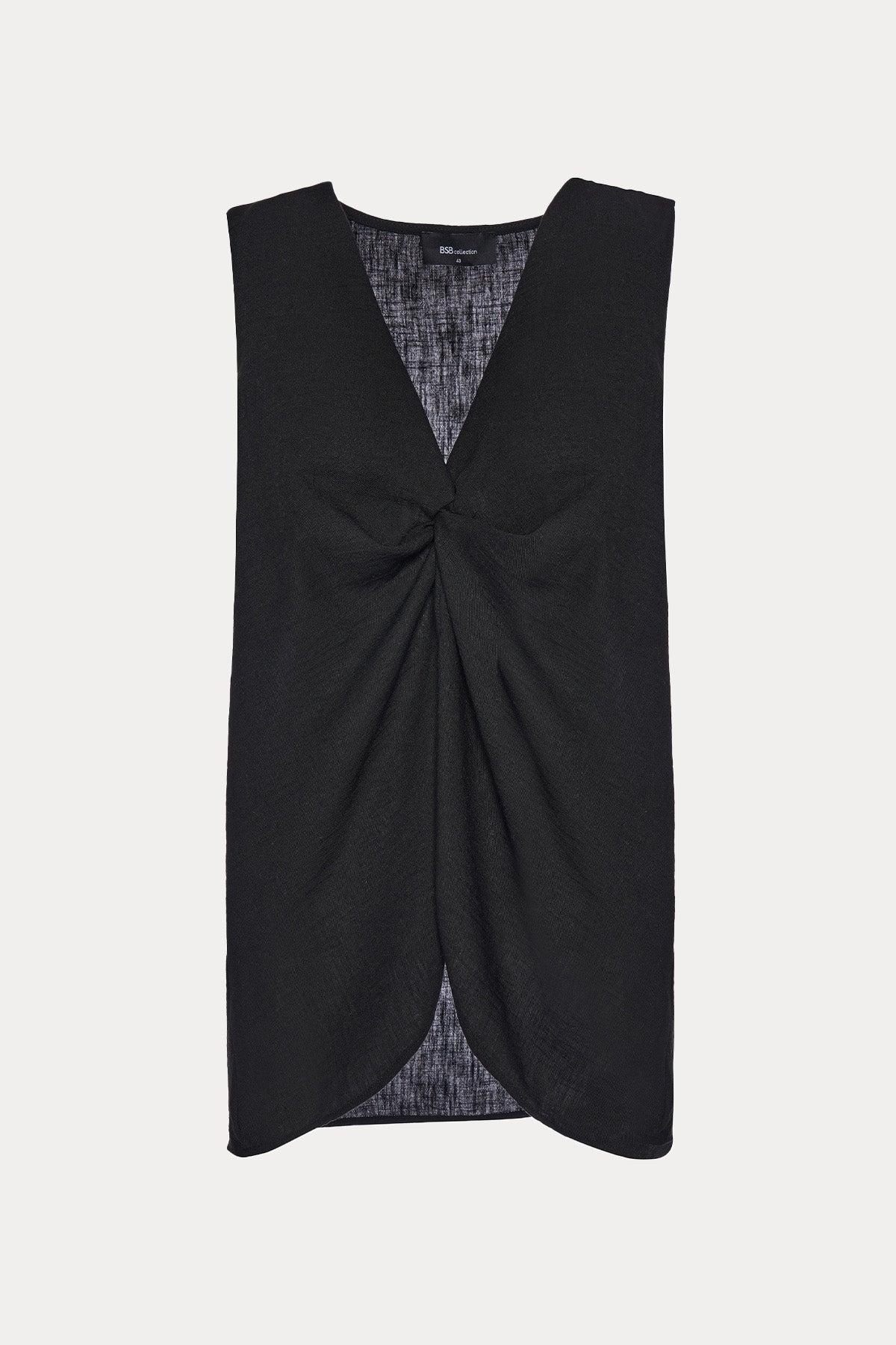 Bsb Relaxed Fit Büzgülü V Yaka Bluz