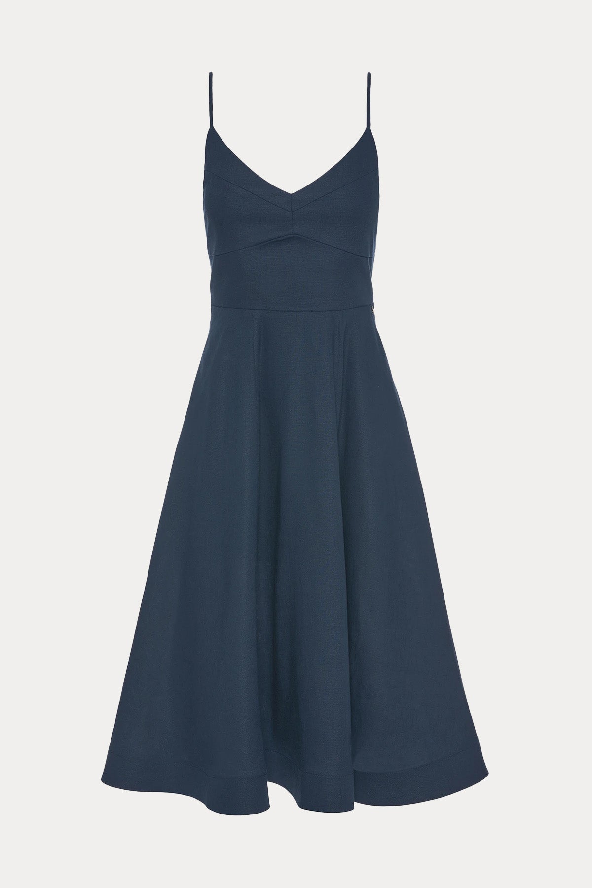 Lynne Askılı Midi Elbise