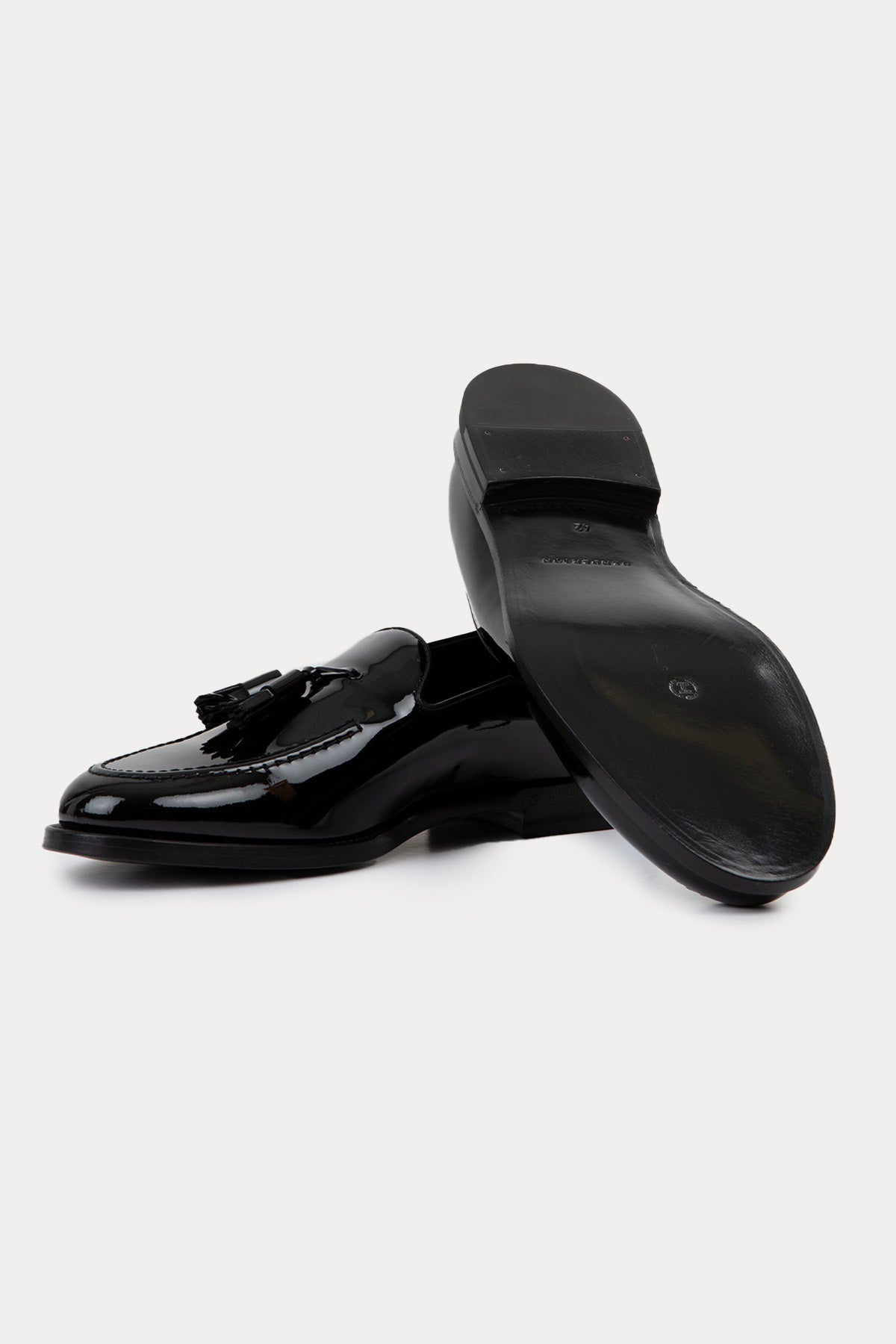 Henderson Rugan Deri Püsküllü Loafer Smokin Ayakkabısı