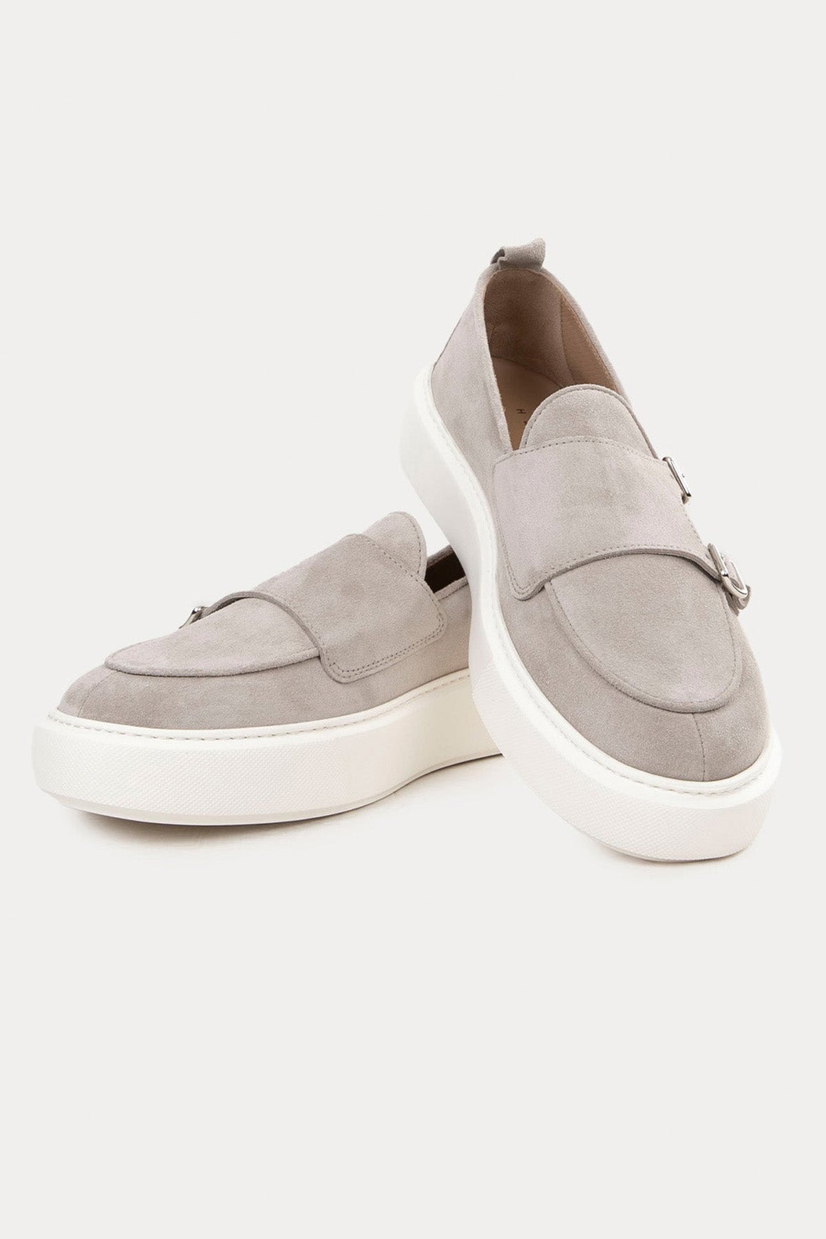 Henderson Tim Çift Tokalı Extralight Deri Monk Loafer Ayakkabı