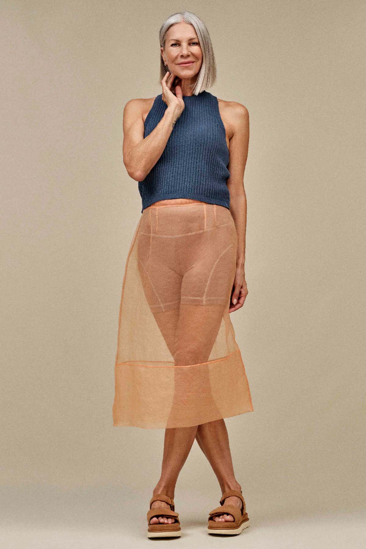 Ugg Chestnut Goldenstar Süet Sandalet