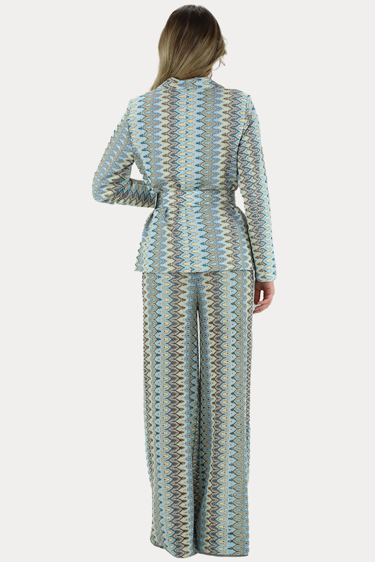 Pho Firenze Kemerli Blazer Ceket-Ceket-Libas
