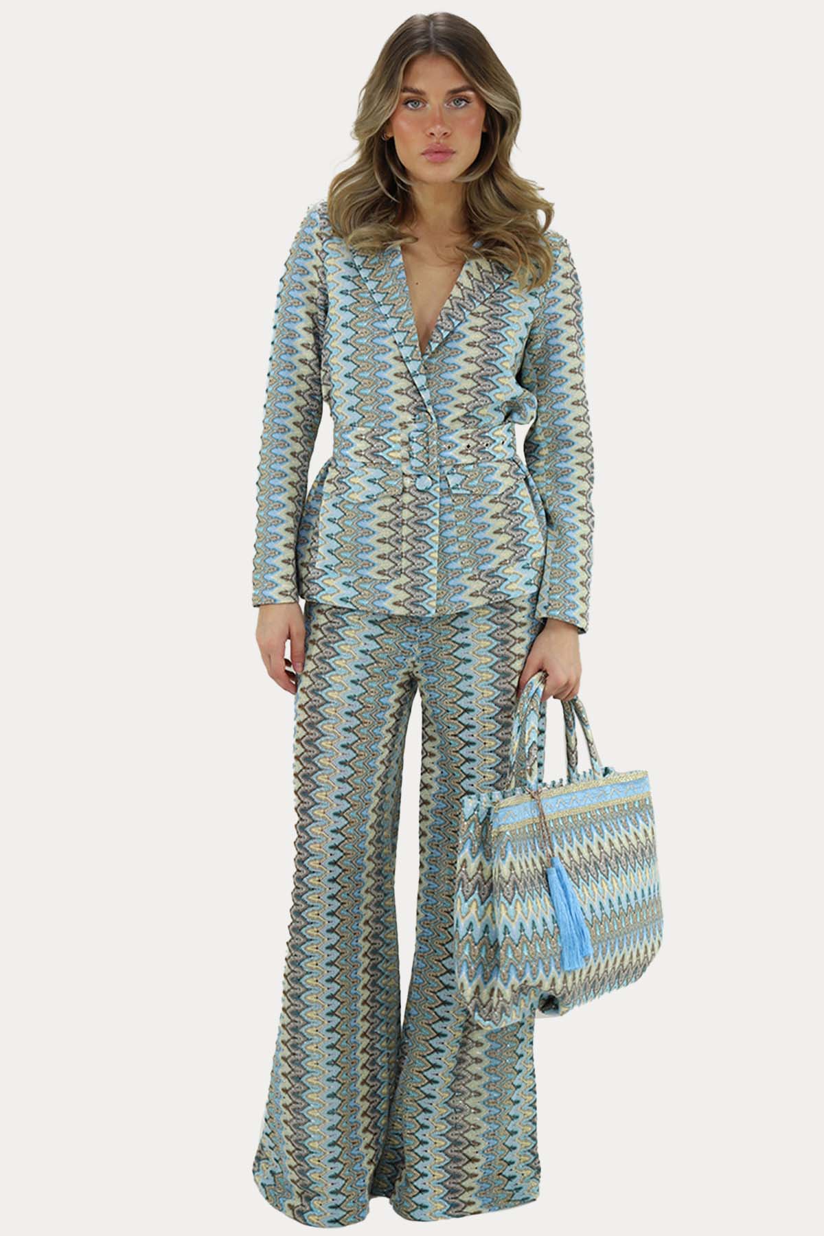 Pho Firenze Kemerli Blazer Ceket