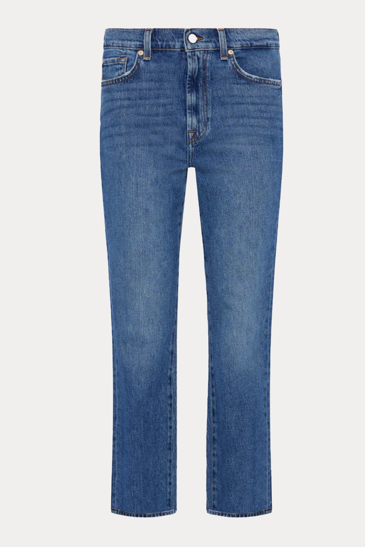 7 For All Mankind Straight Leg Fit Yıkamalı Jeans