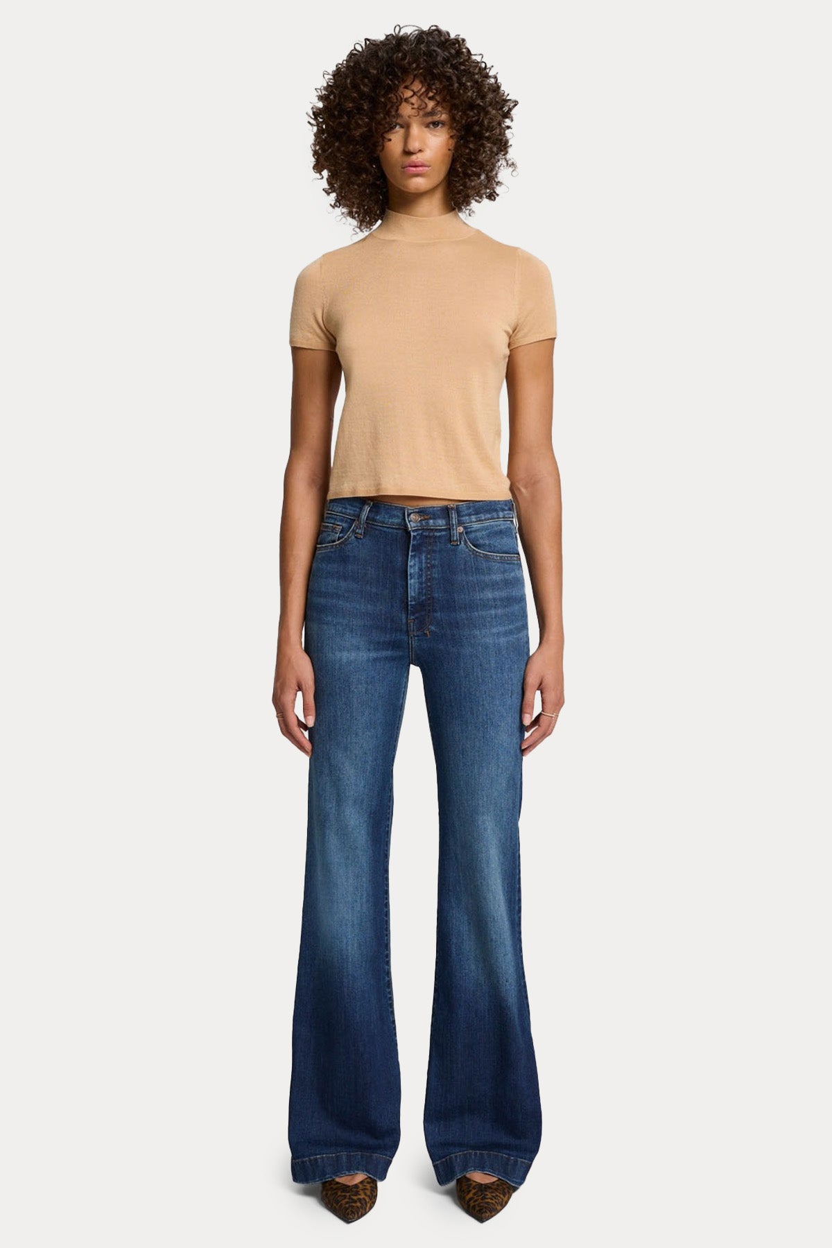 7 For All Mankind Yüksek Bel Modern Dojo Jeans