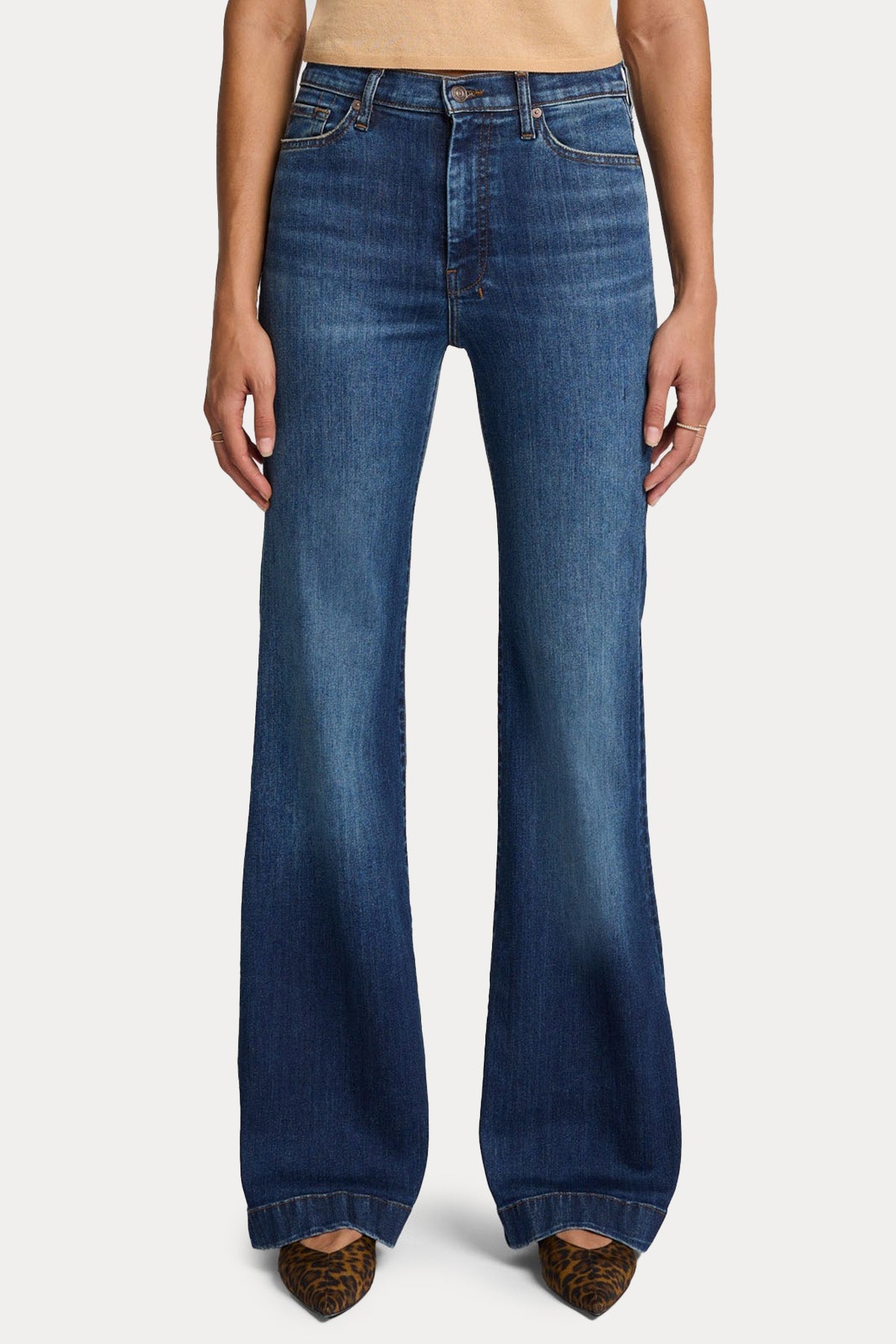 7 For All Mankind Yüksek Bel Modern Dojo Jeans