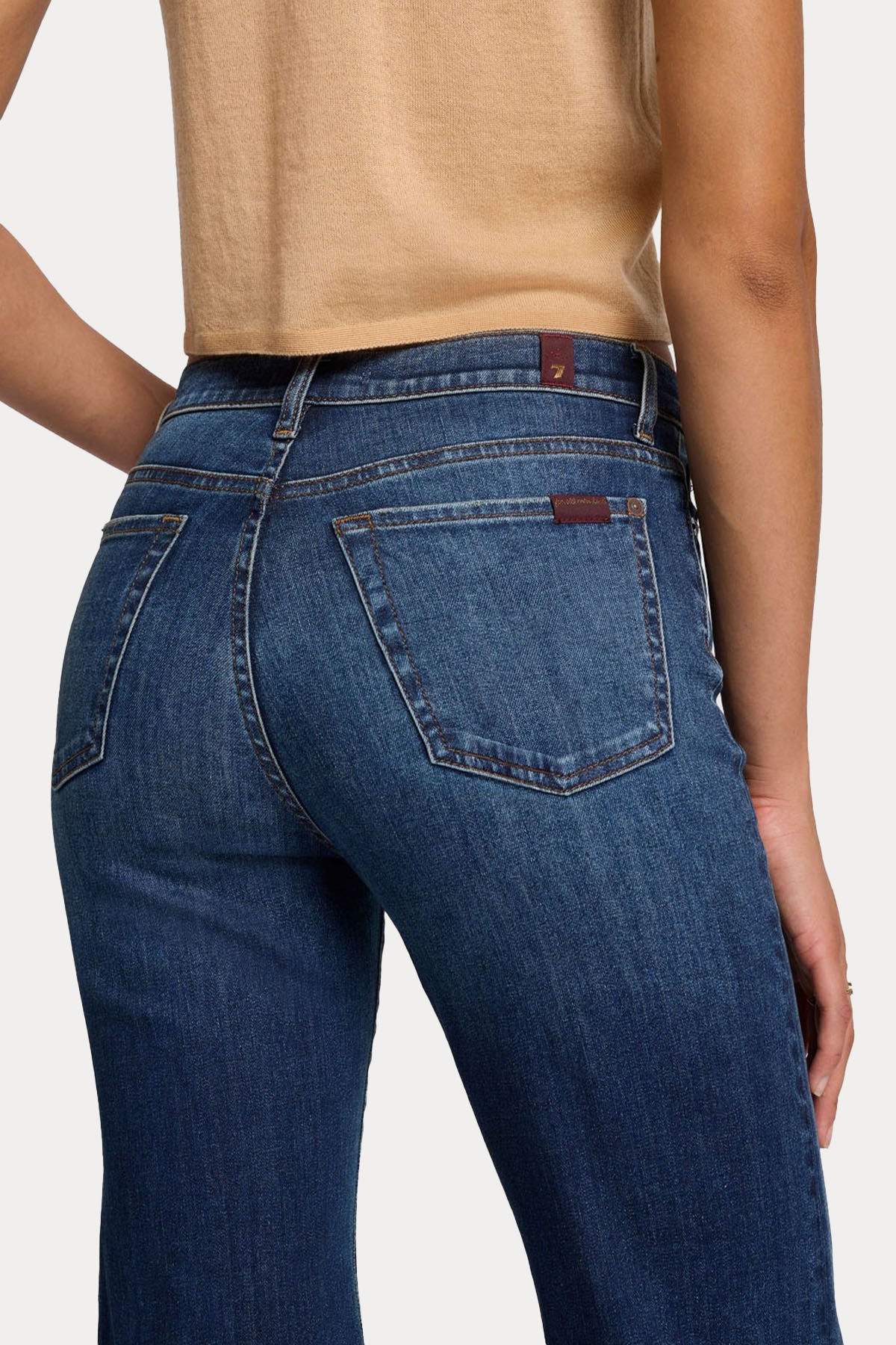 7 For All Mankind Yüksek Bel Modern Dojo Jeans