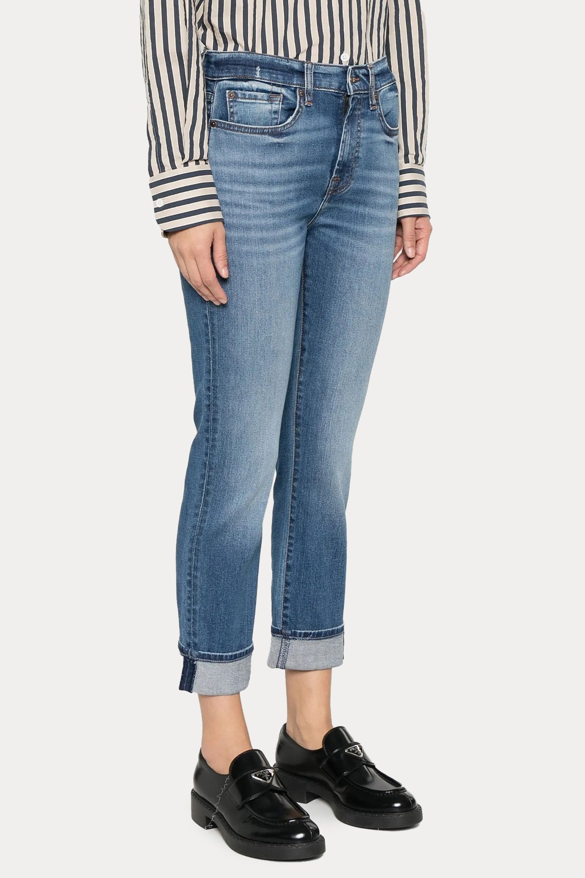 7 For All Mankind The Relaxed Skinny Girlfriend Fit Jeans
