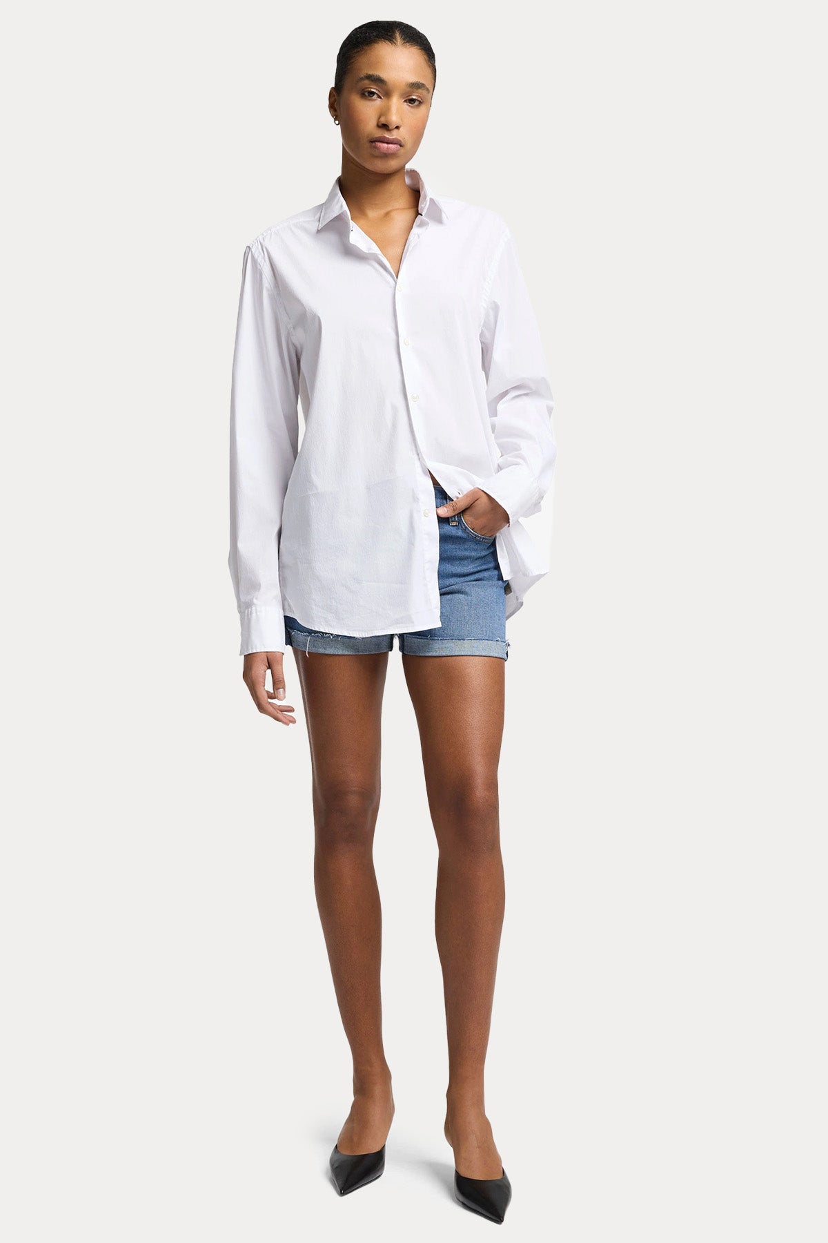 7 For All Mankind Slim Fit Denim Şort