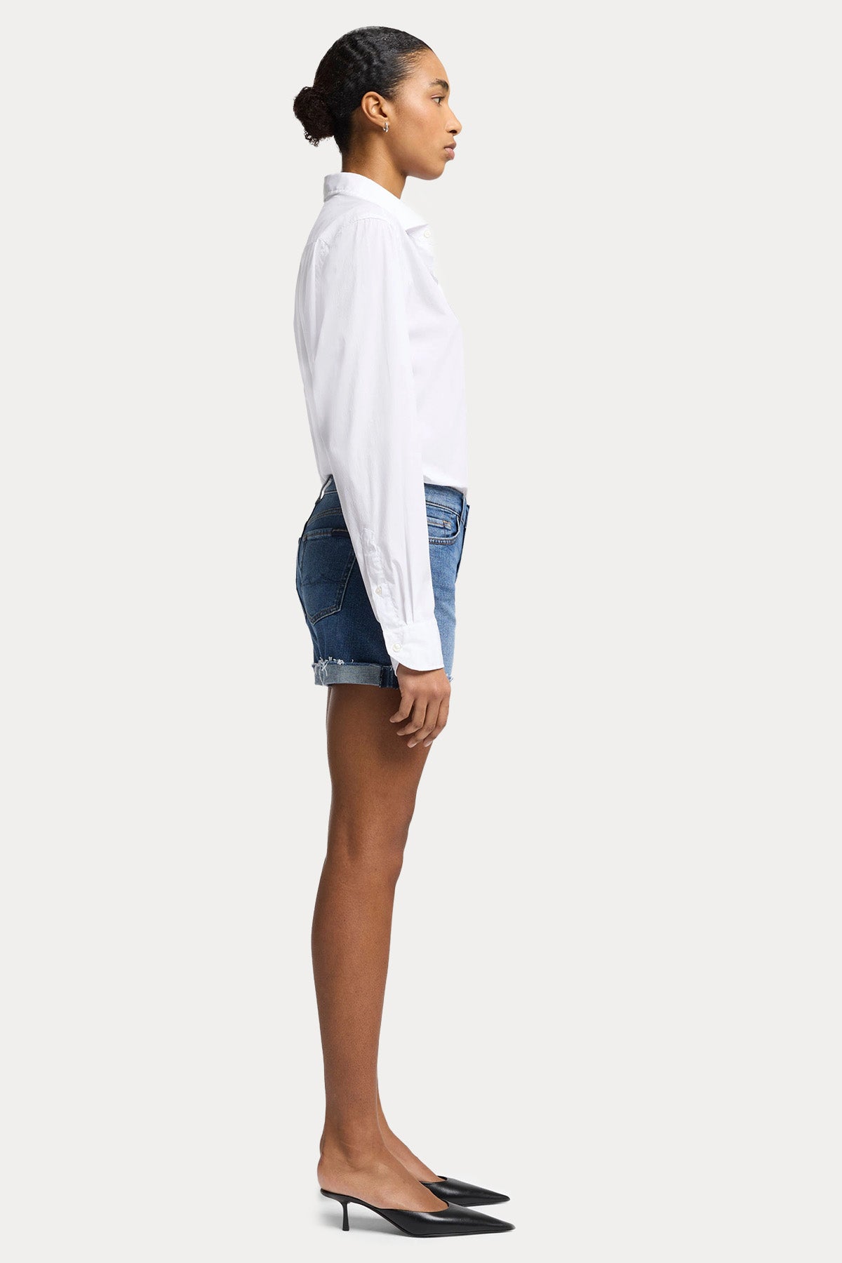 7 For All Mankind Slim Fit Denim Şort