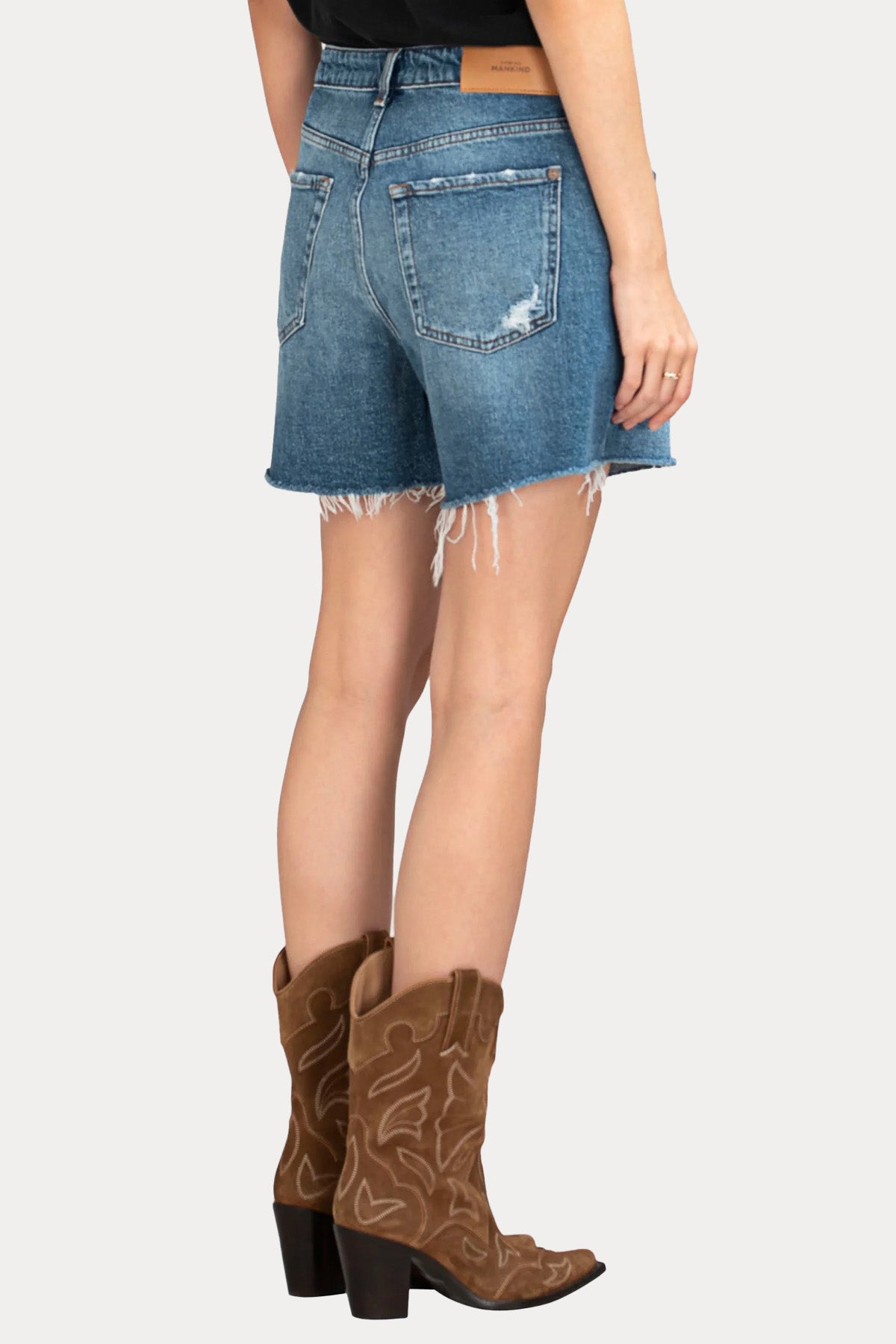 7 For All Mankind Straight Fit Denim Şort