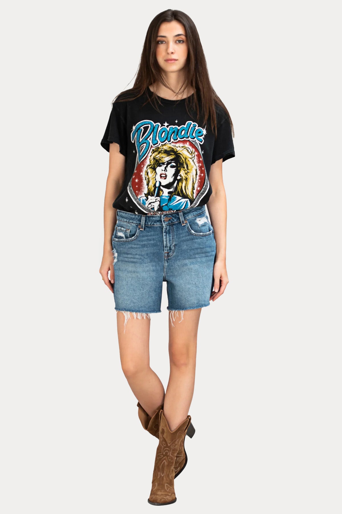 7 For All Mankind Straight Fit Denim Şort