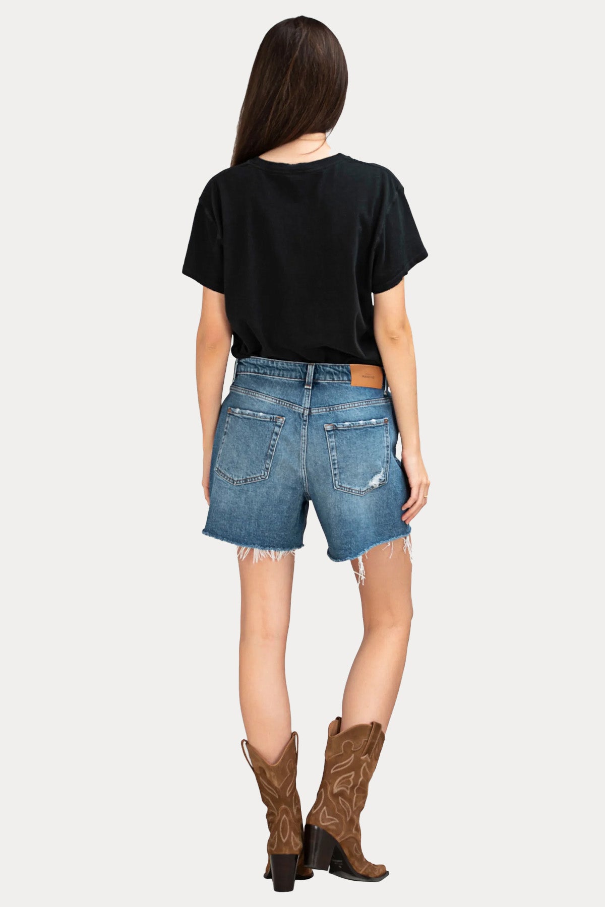 7 For All Mankind Straight Fit Denim Şort