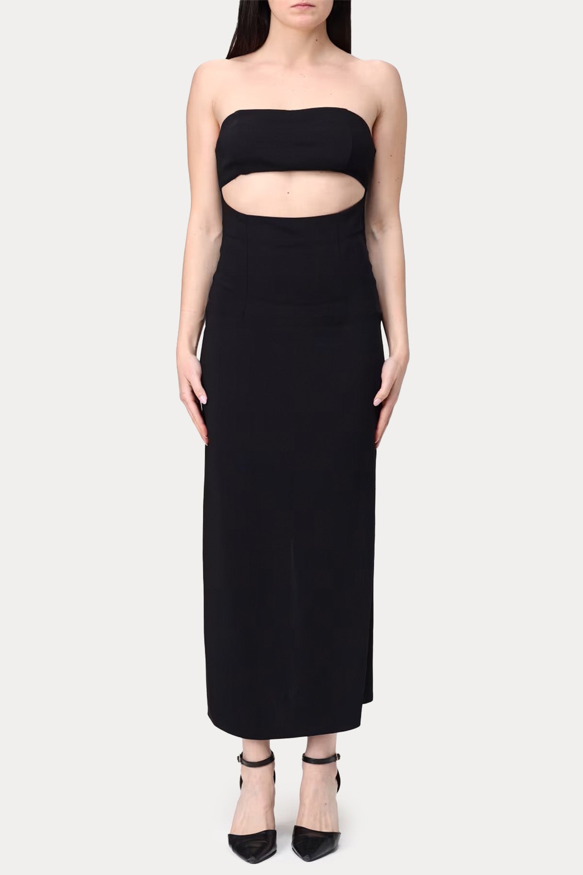 Hanita Straplez Maxi Elbise